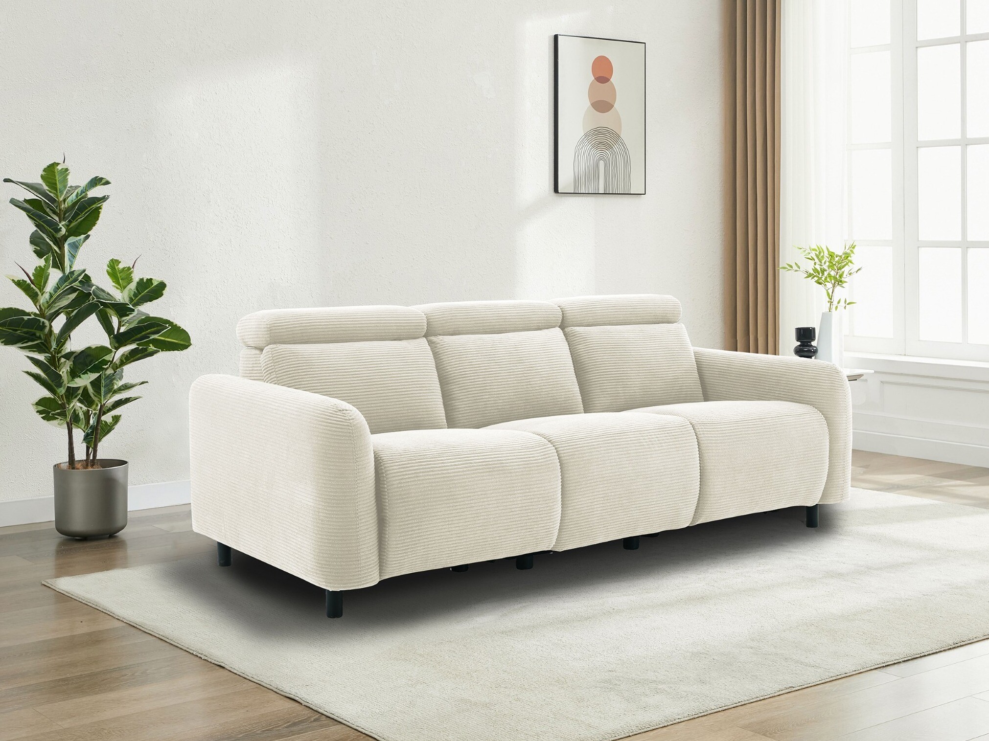 Sofa reglaineris Revbena 106 (Kreminė)