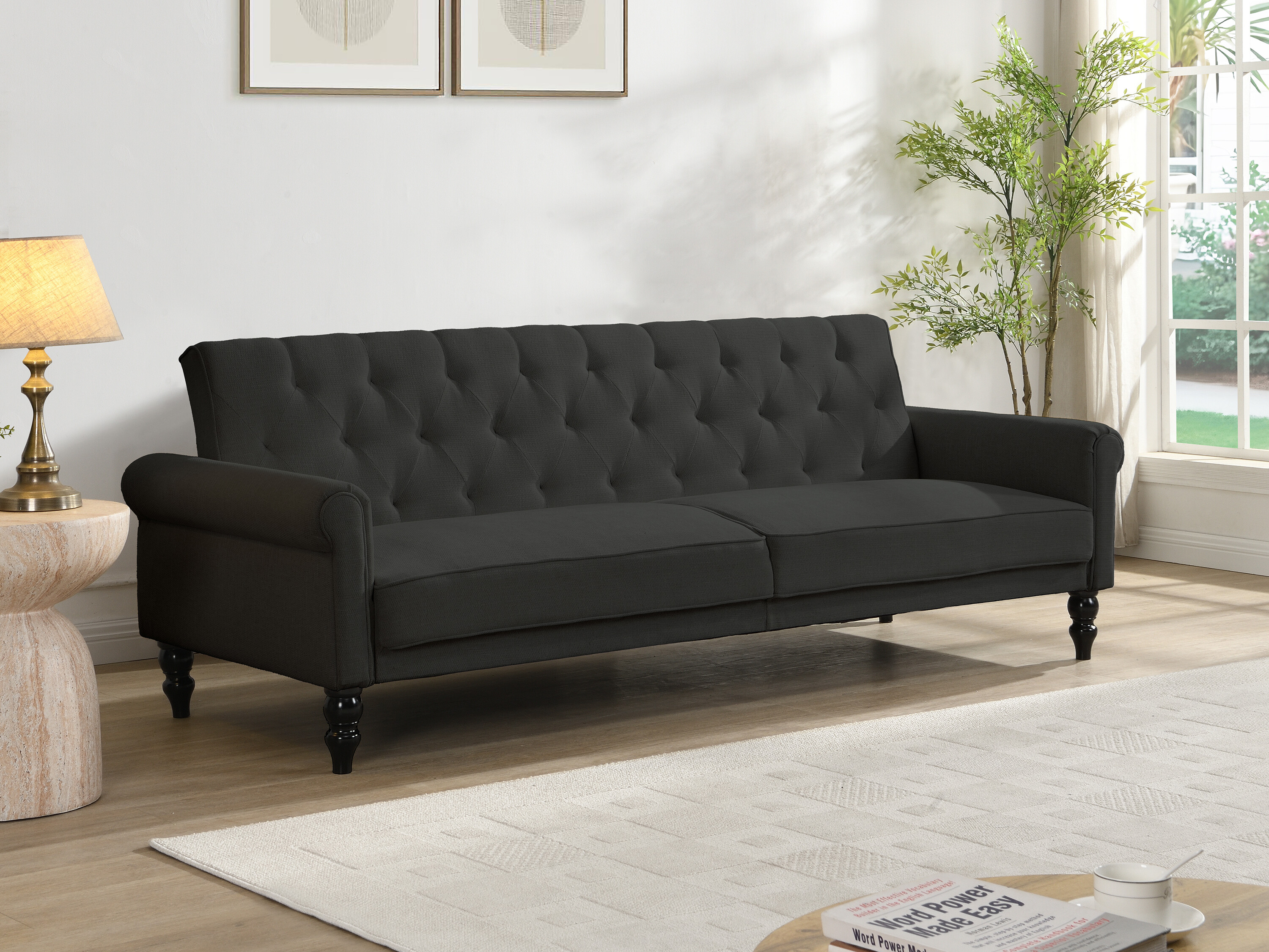 Sofa lova Denton 1581 (Antracitas)