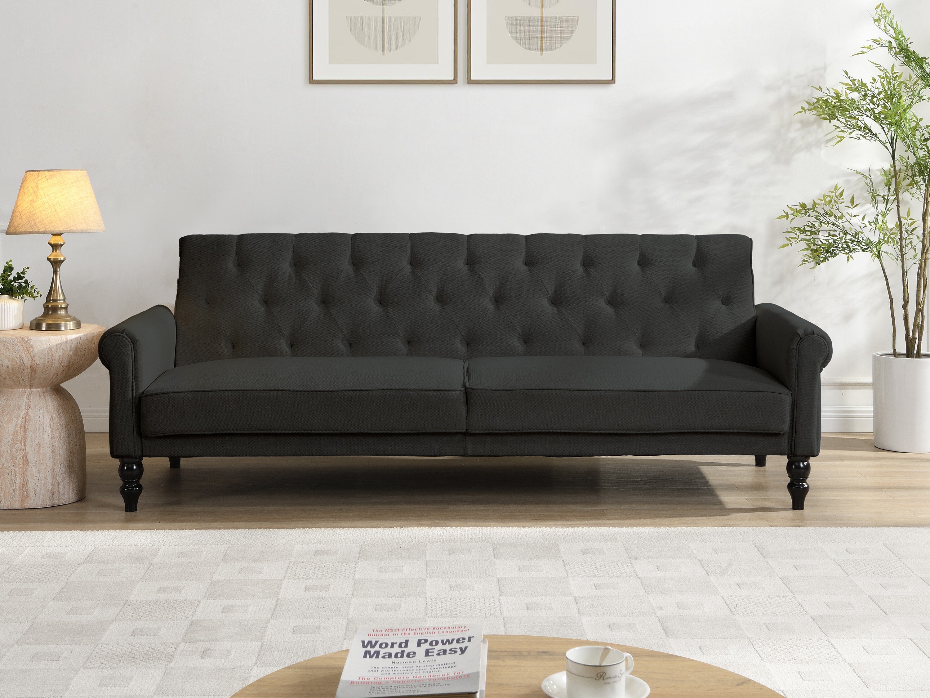 Sofa lova Denton 1581 (Antracitas)