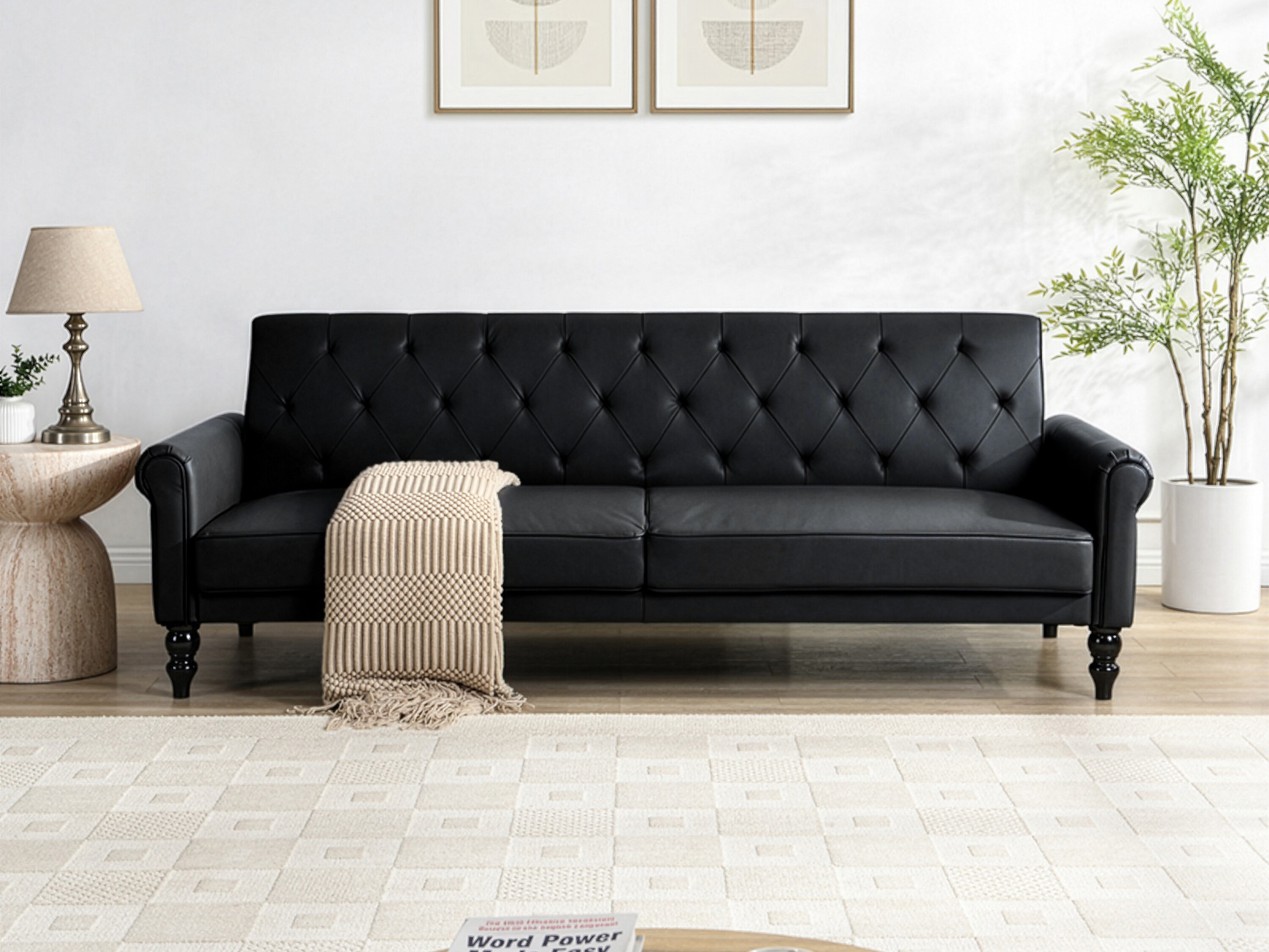 Sofa lova Denton 1581 (Juoda)