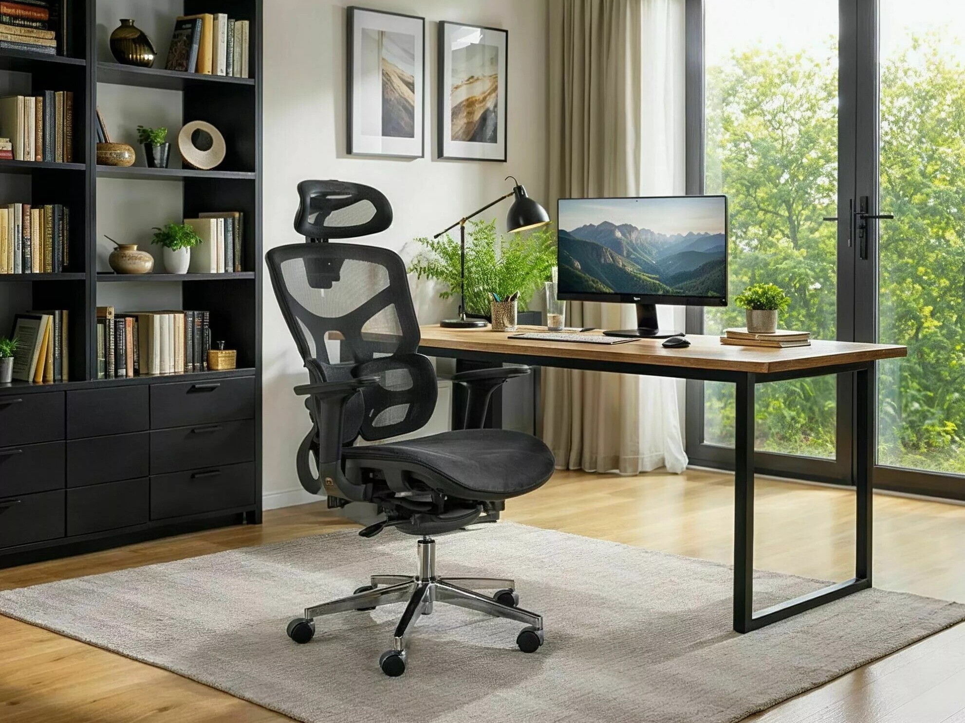 Biuro kėdė Detroit 1038 (Juoda)
