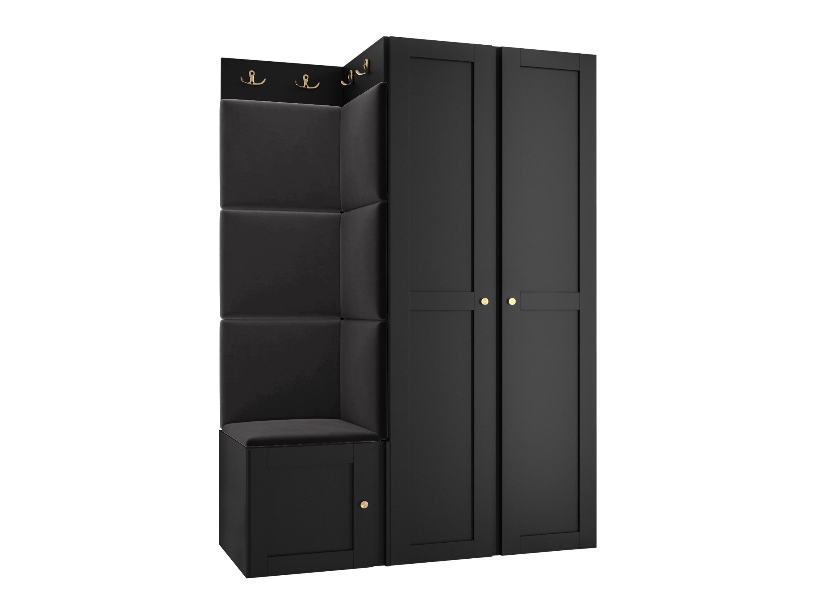 Prieškambario komplektas Hartford 379 (Juoda)