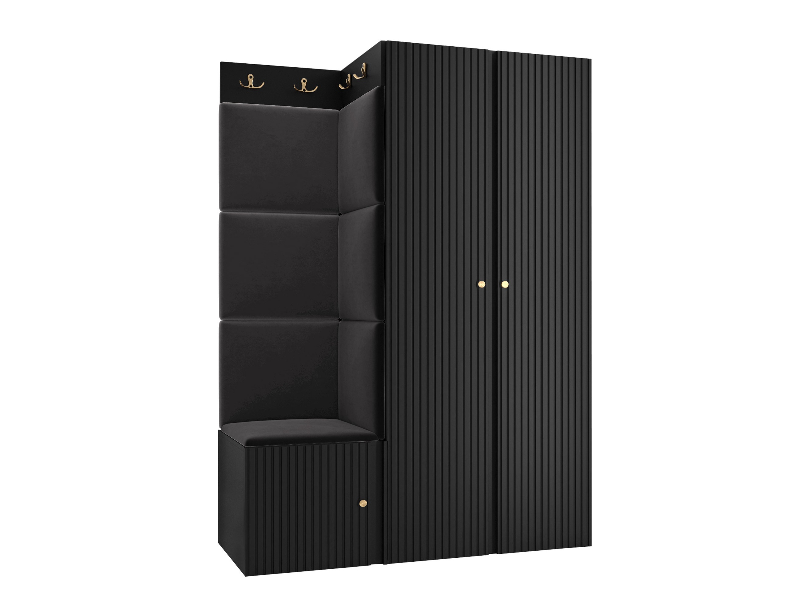 Prieškambario komplektas Hartford 387 (Juoda)
