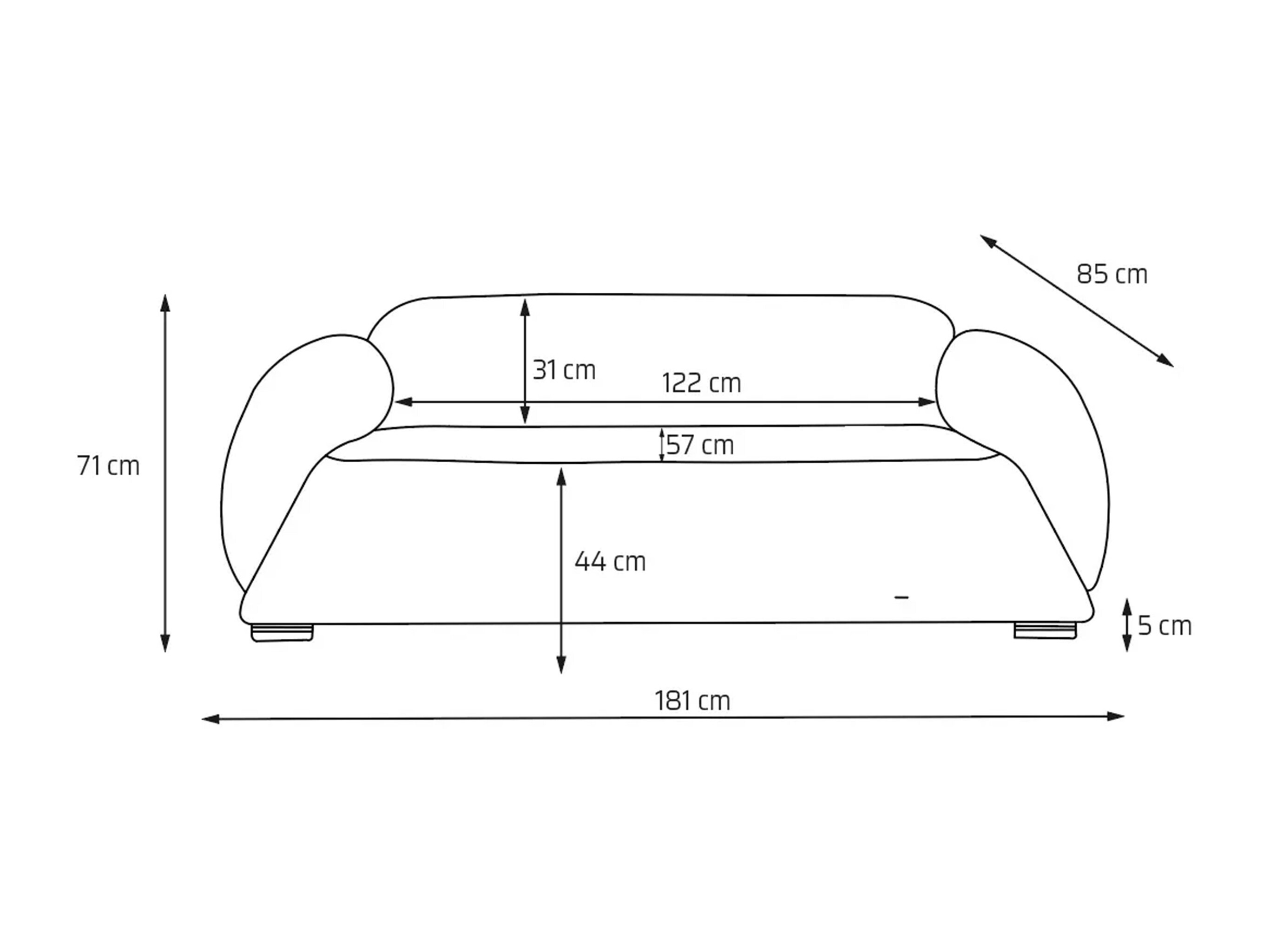 Sofa Carson 142 (Bellini 03)