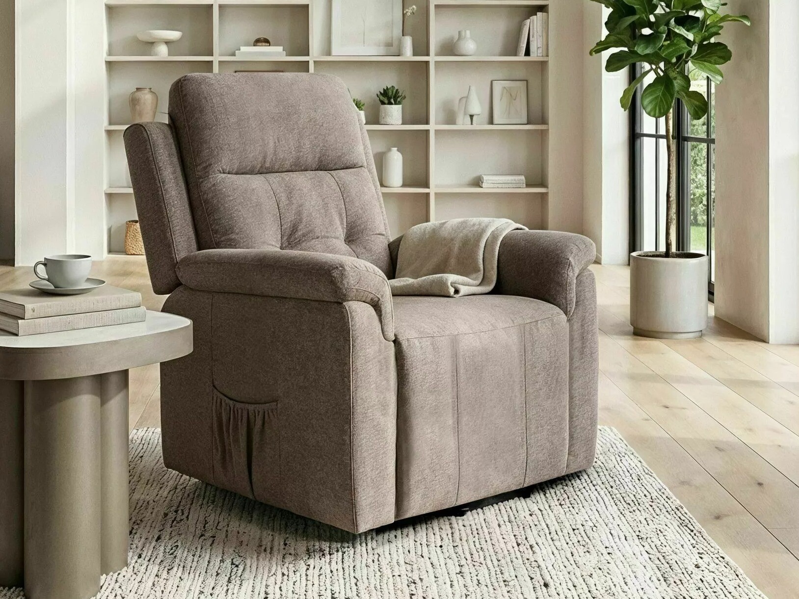 Fotelis reglaineris Detroit 1042 (Smėlinė)