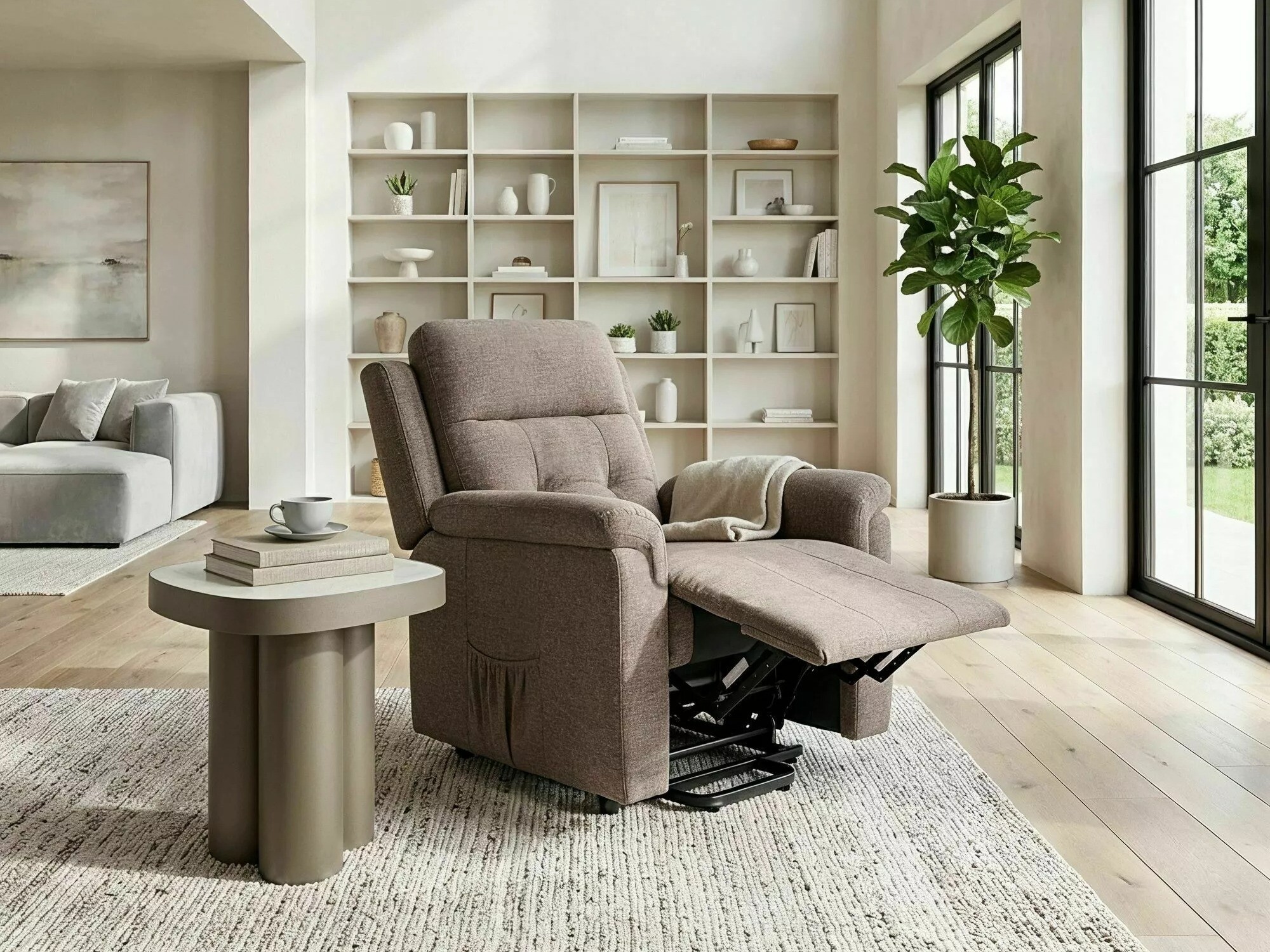 Fotelis reglaineris Detroit 1042 (Smėlinė)