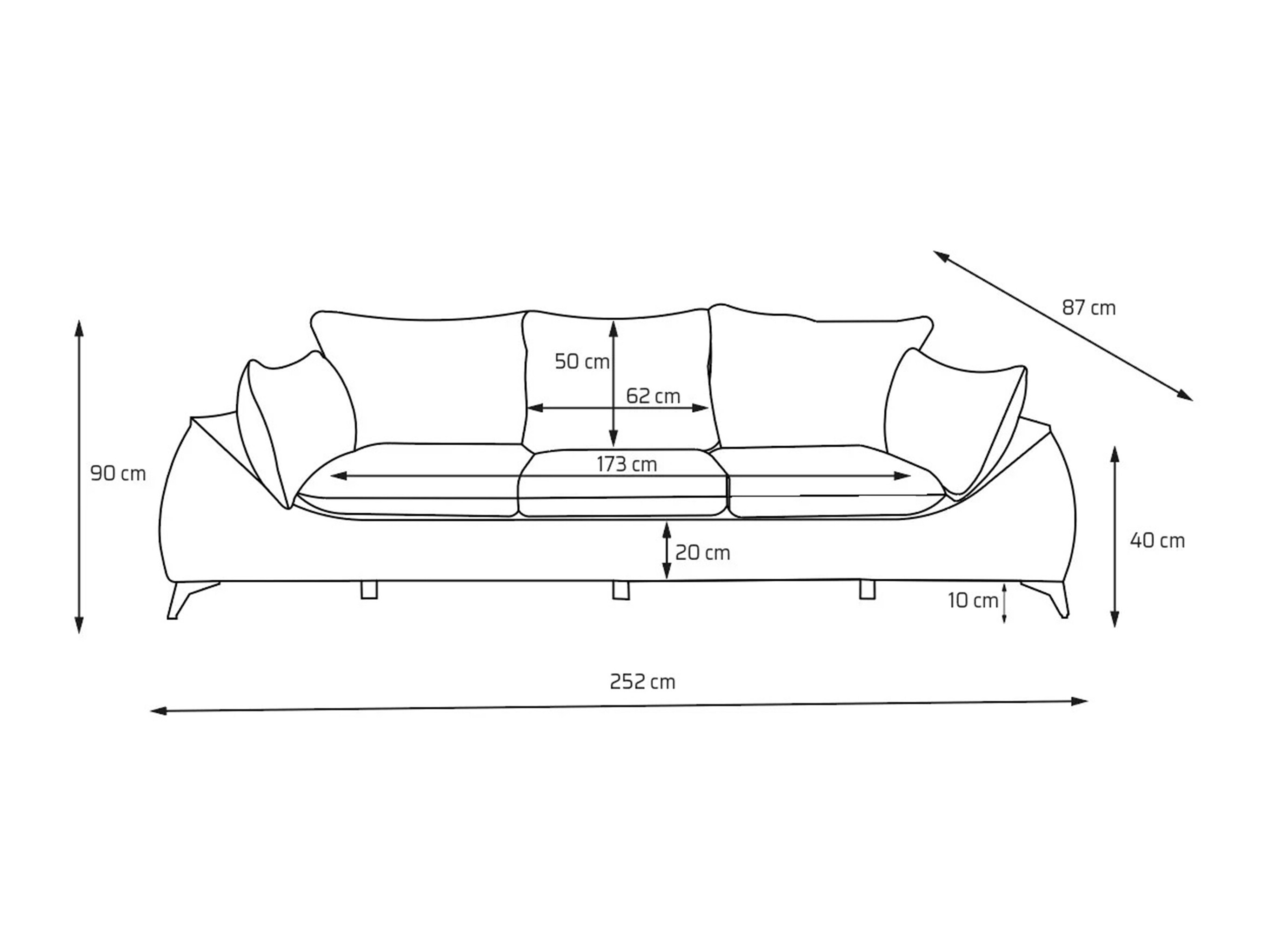 Sofa Carson 145 (Bellini 03)