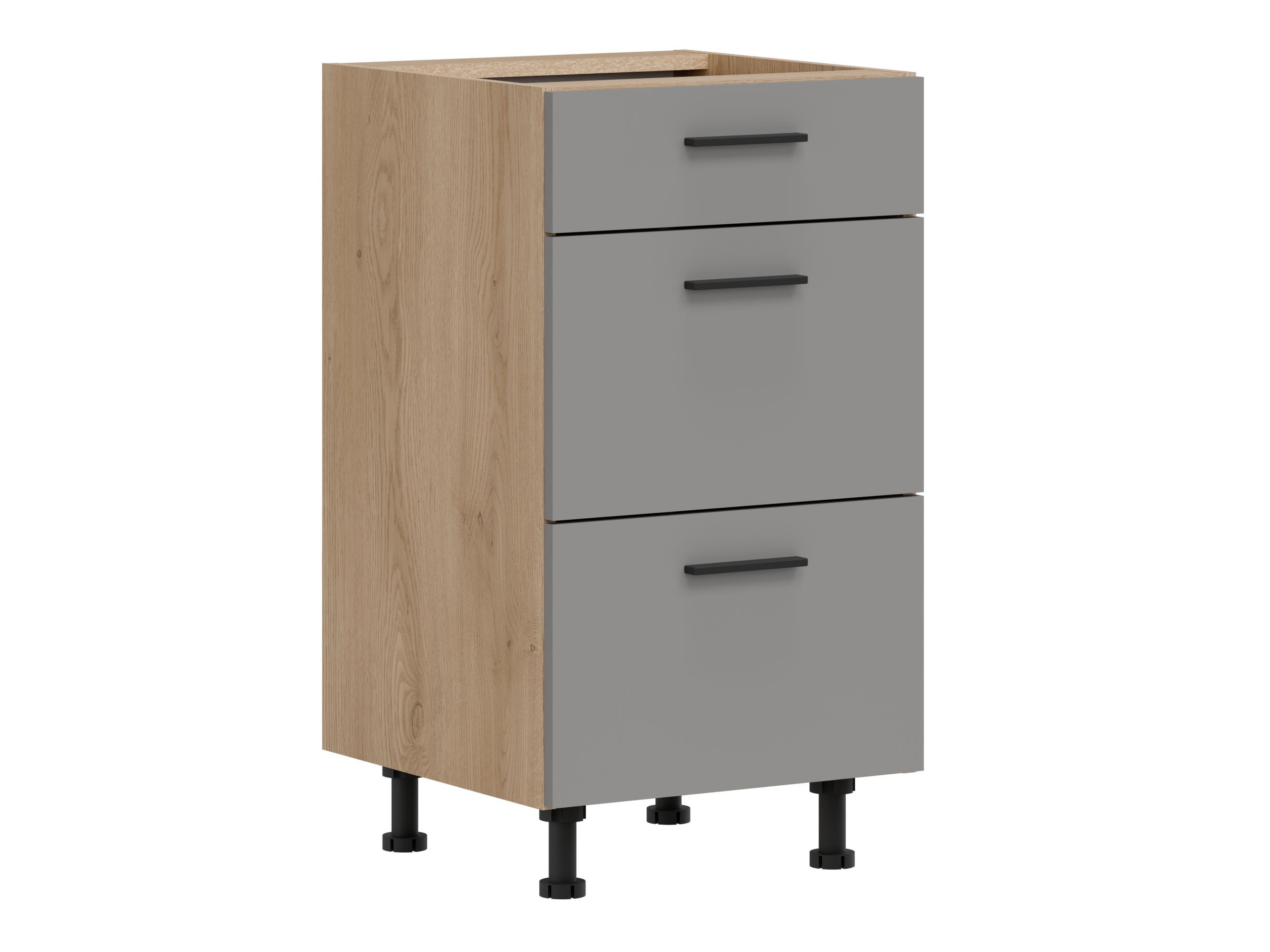 Modulinė spintelė su stalčiais Ati Grey Artisan 105