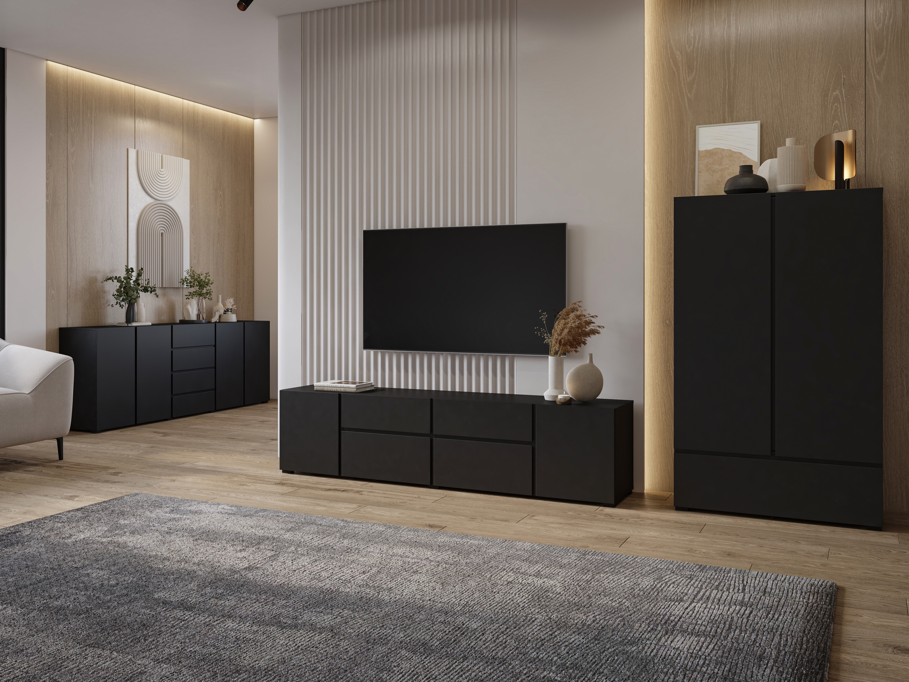 Komoda Elbleve 105 (Juoda)