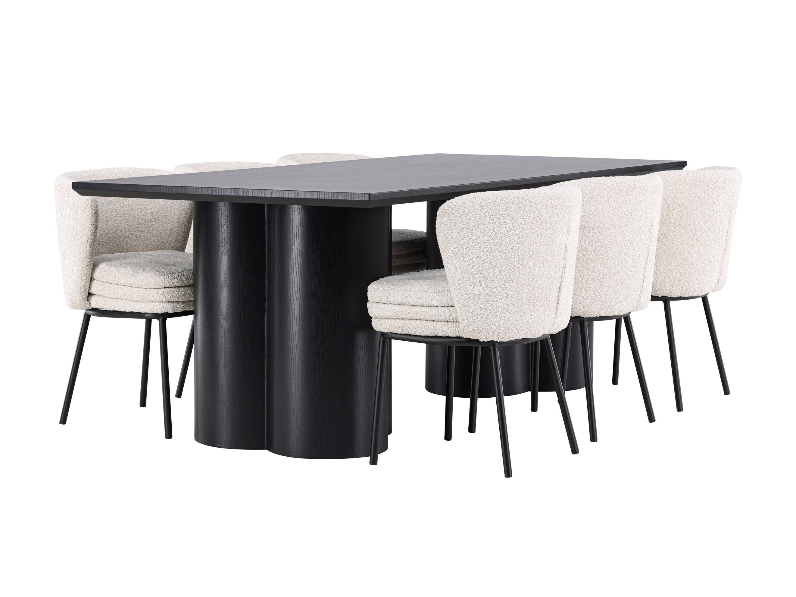 Valgomojo komplektas Dallas 5176 (Juoda)