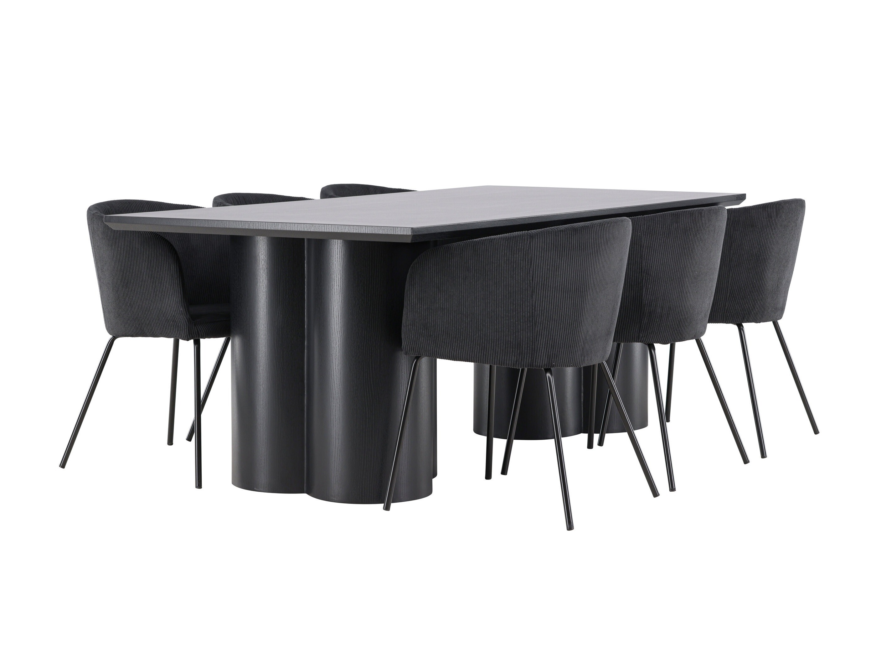 Valgomojo komplektas Dallas 5181 (Juoda)