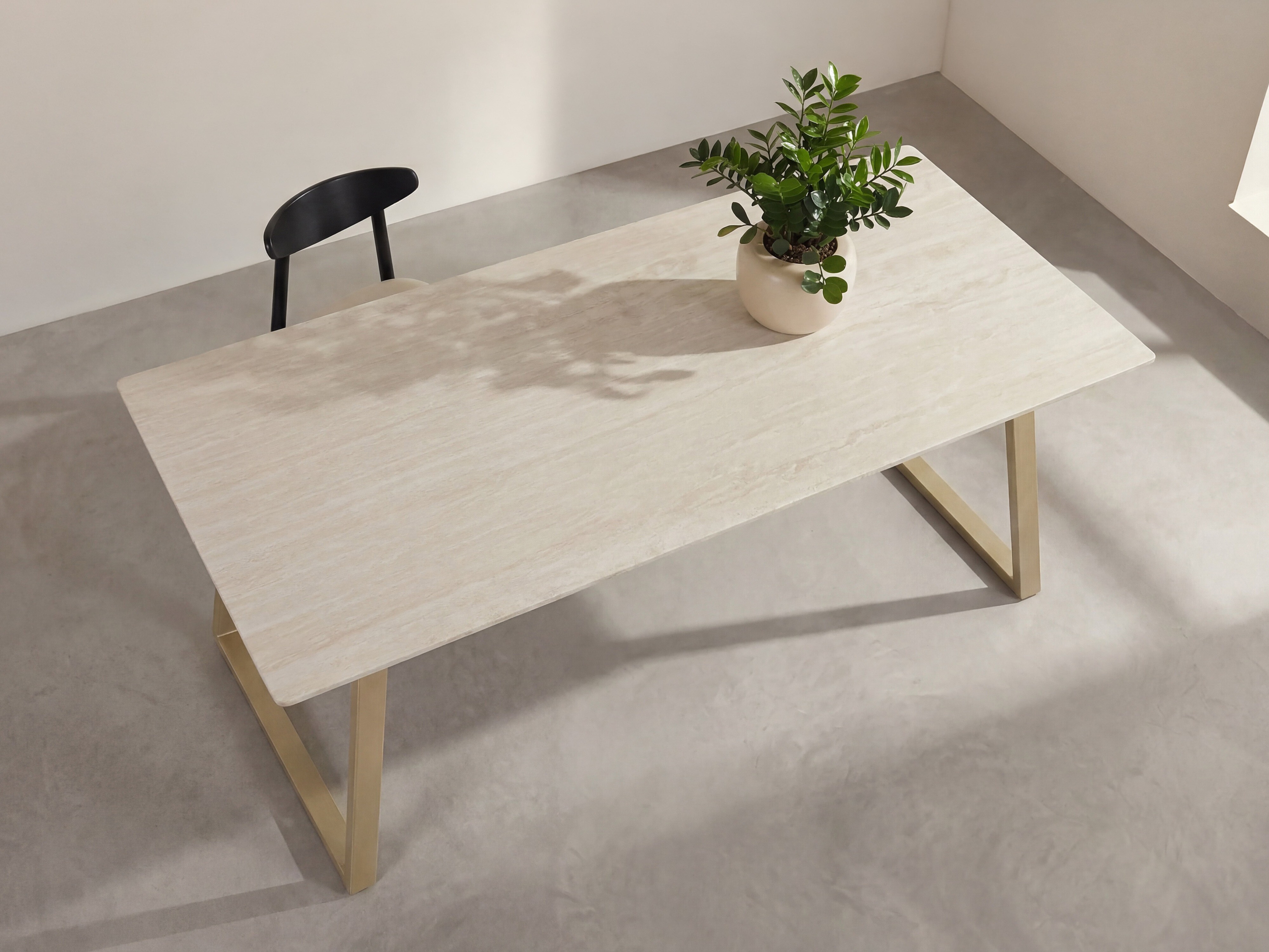 Stalas Dallas 5355 (Smėlinė + Auksinė)