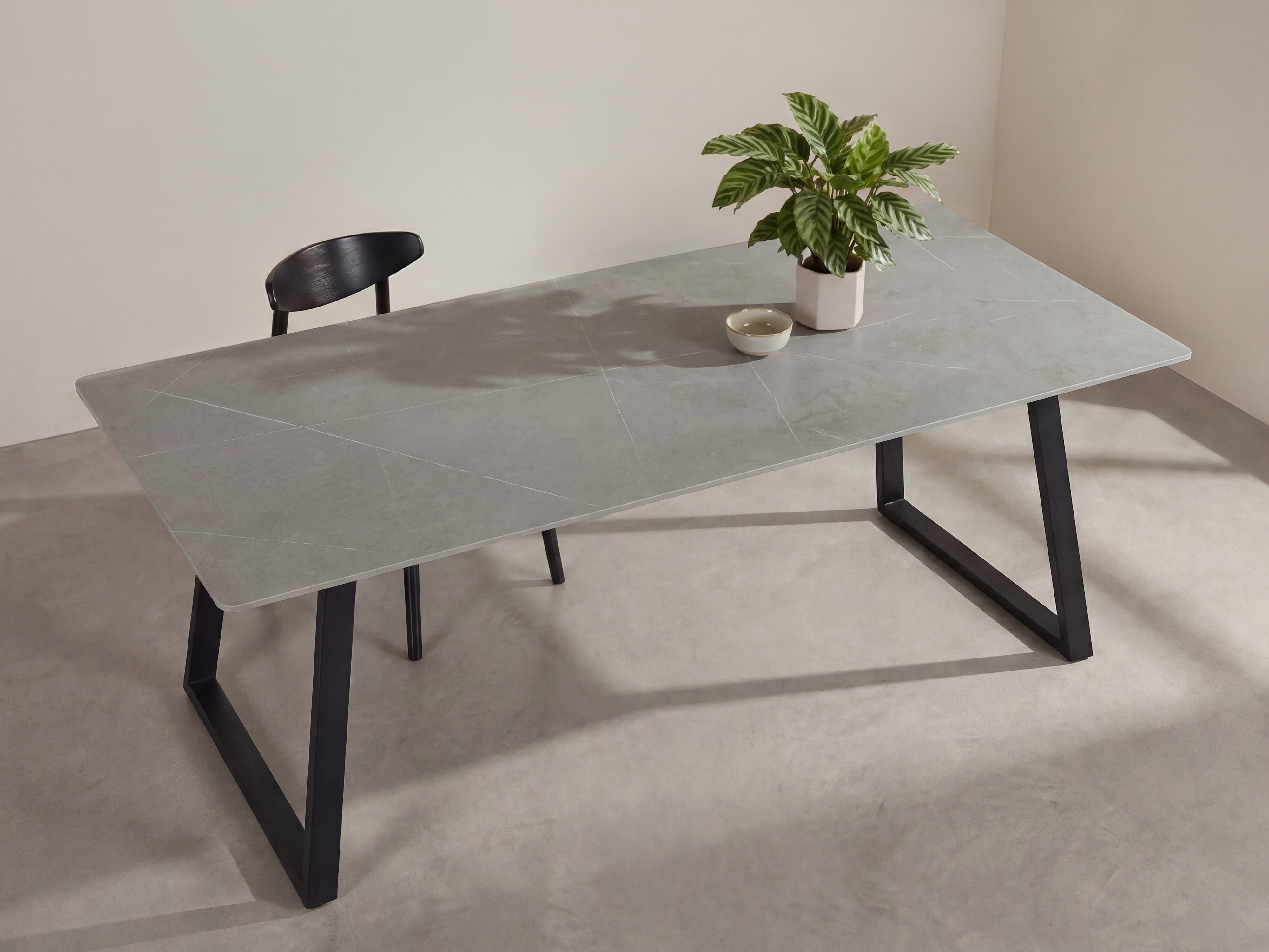 Stalas Dallas 5355 (Tamsi pilka + Juoda)