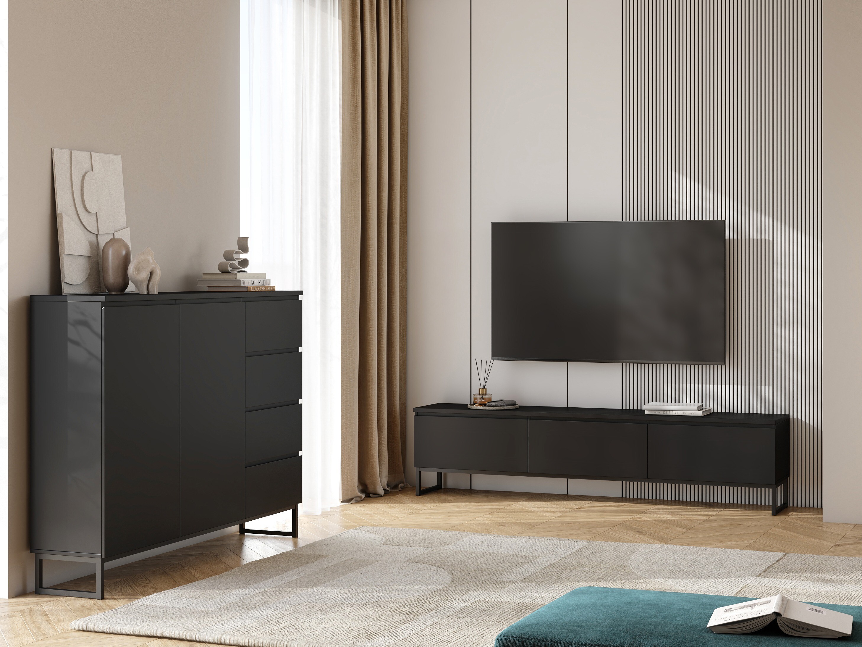 TV staliukas Velsora 101 (Juoda)