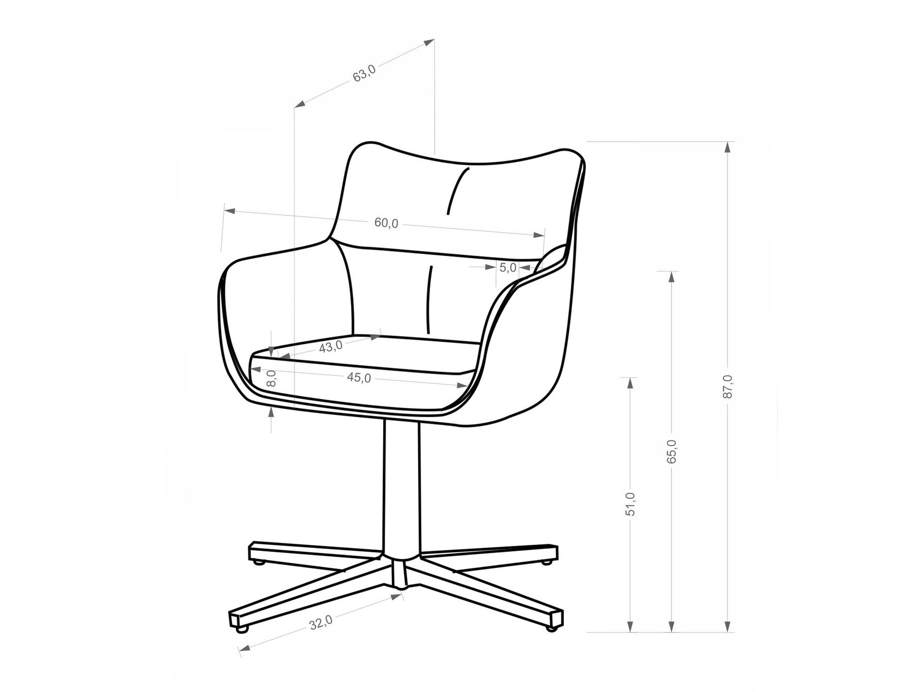 Kėdė Houston 2204