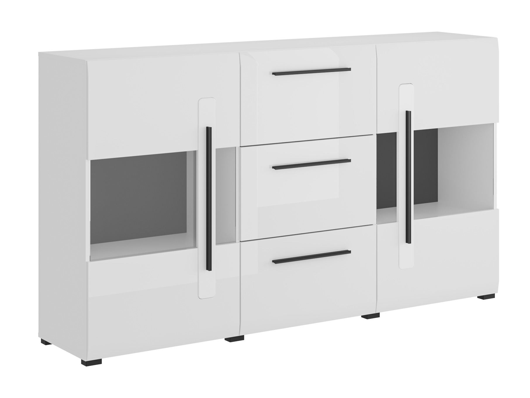 Komoda Ophsalu 106 (Balta + Blizgi balta)