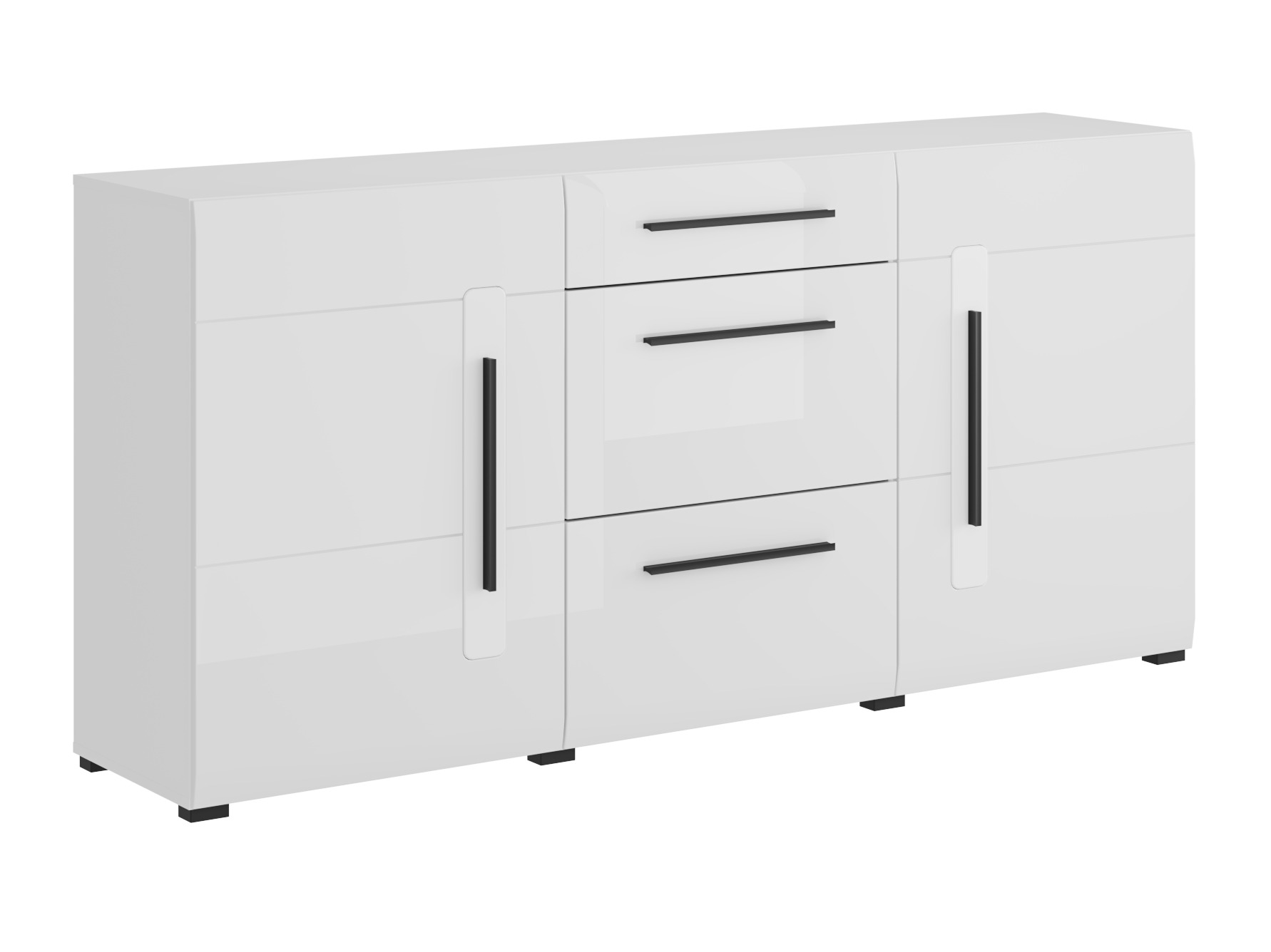 Komoda Ophsalu 108 (Balta + Blizgi balta)