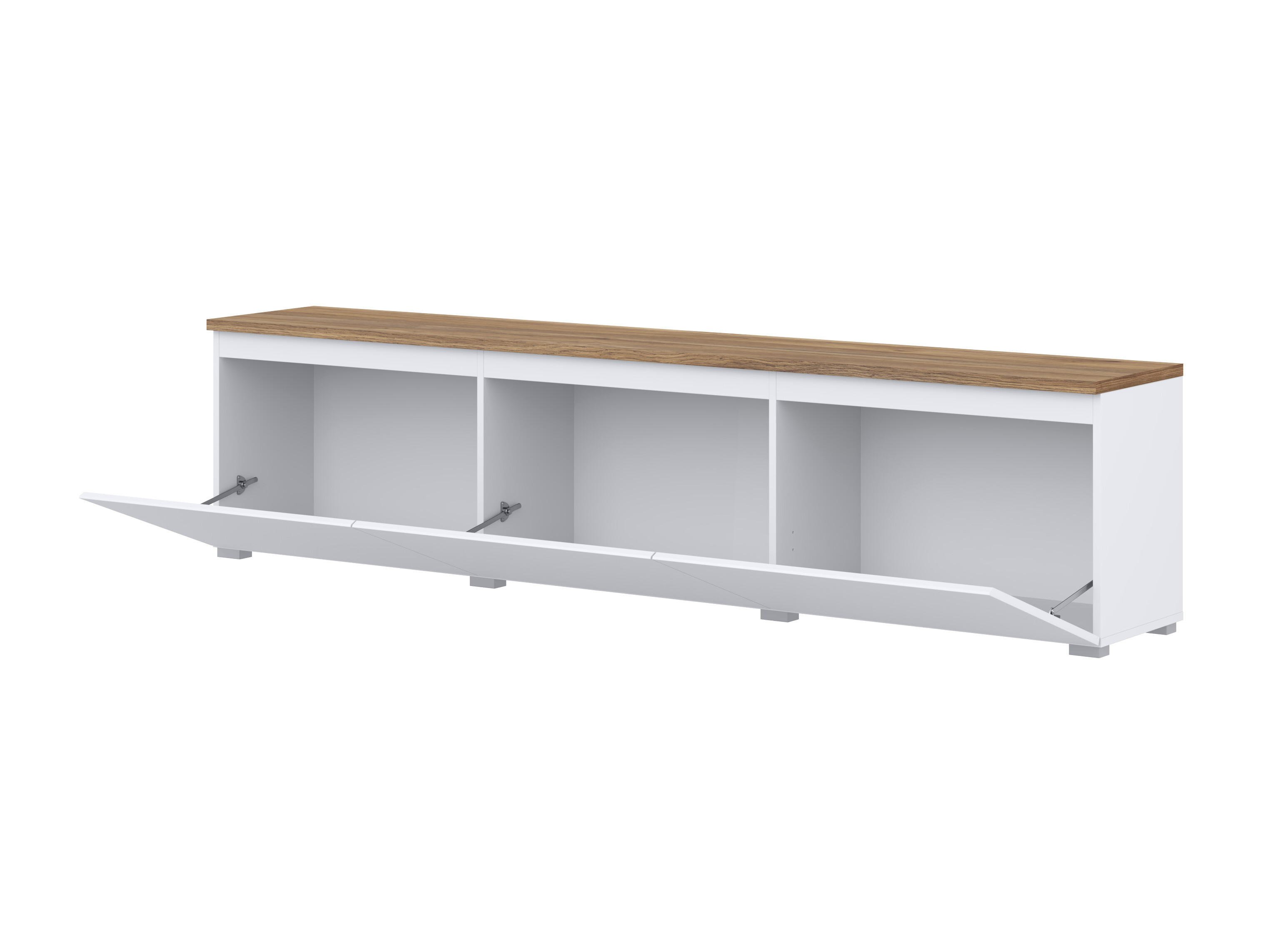 TV staliukas Baletu 113 (Balta + Ąžuolas)