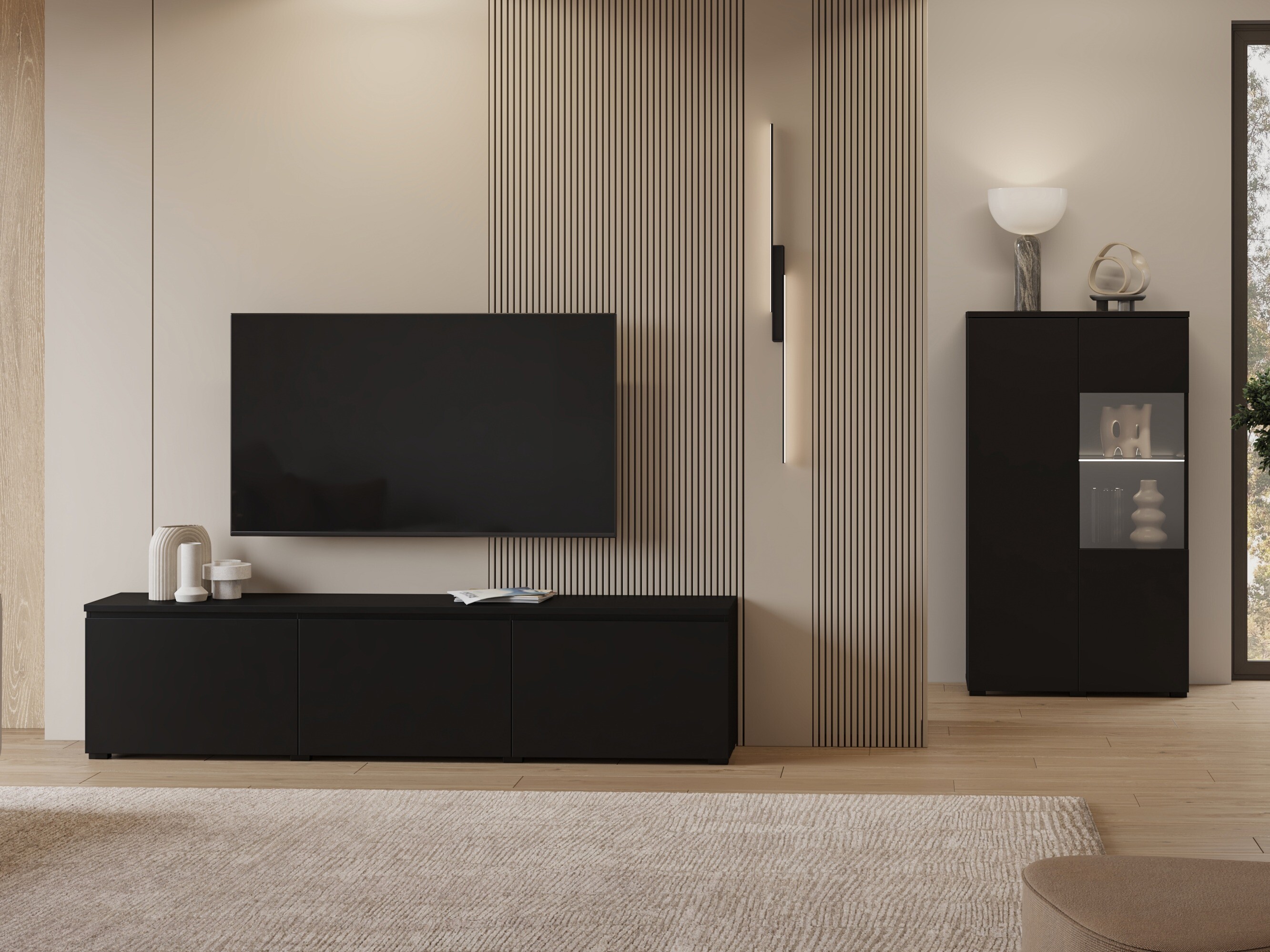 TV staliukas Baletu 113 (Juoda)