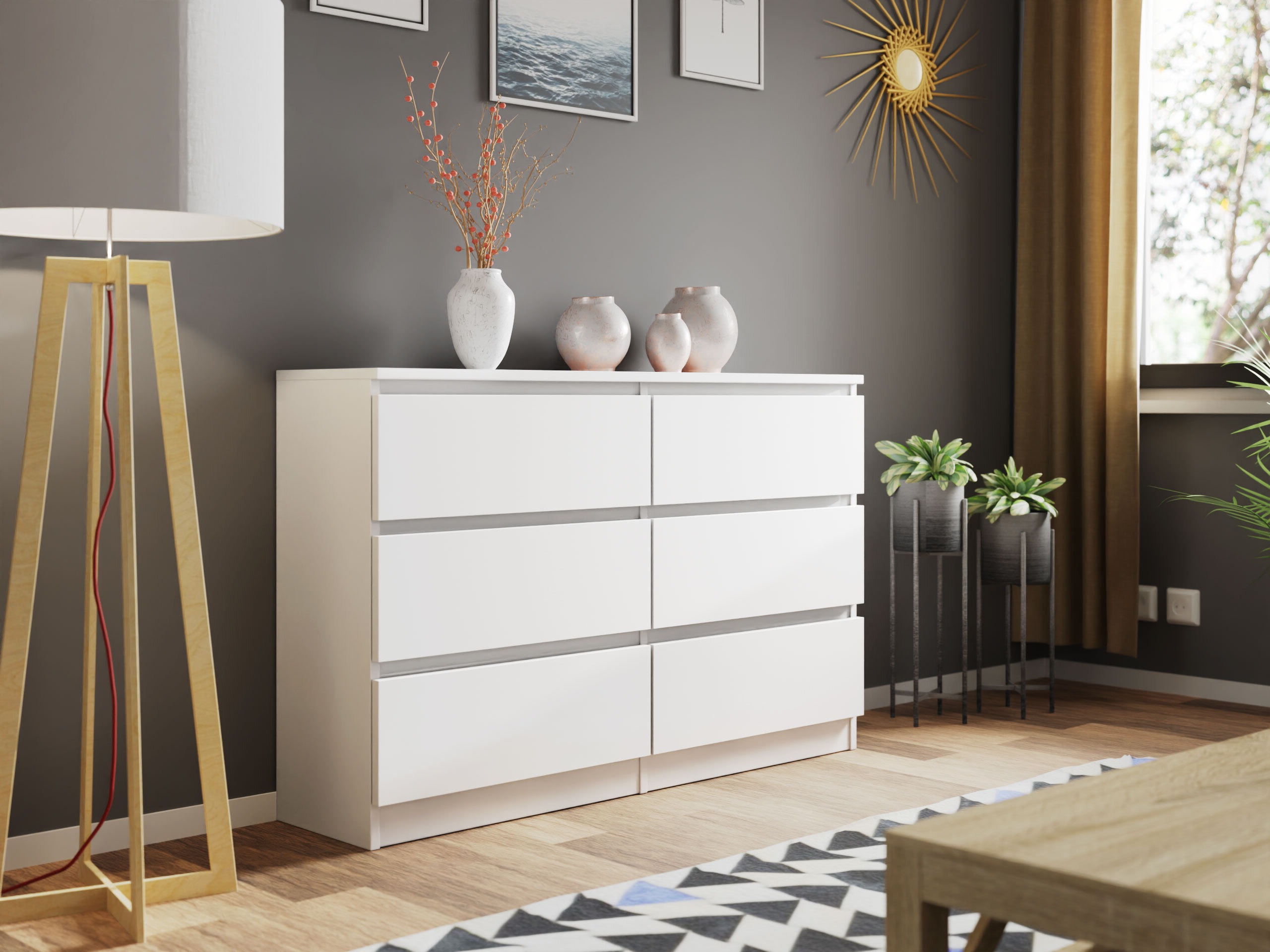 Komoda Comfivo Structor V (Balta)