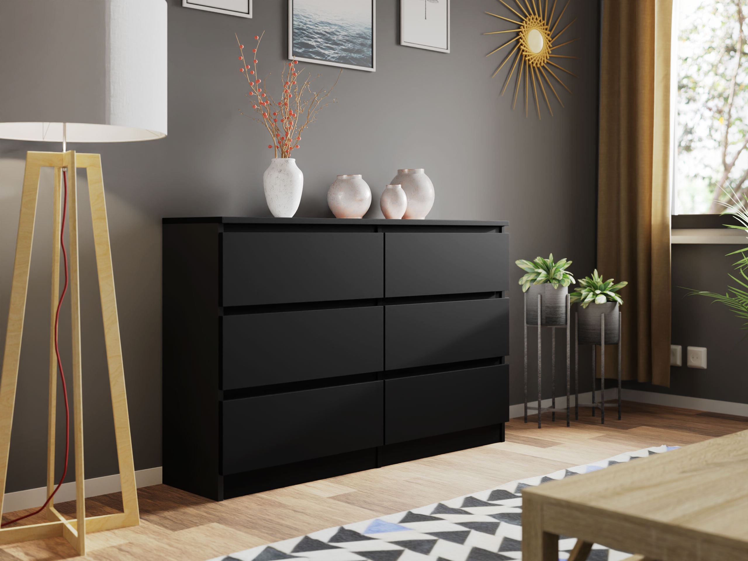 Komoda Comfivo Structor V (Juoda)