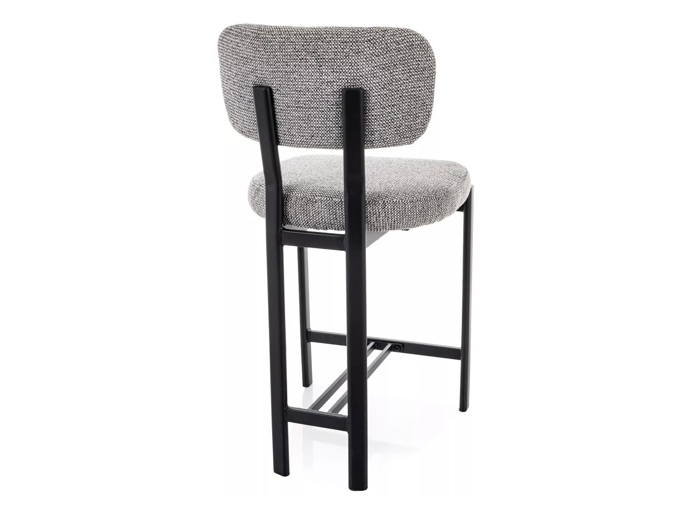 Pusbario kėdė Detroit 956 (Šviesi pilka + Matinė juoda)