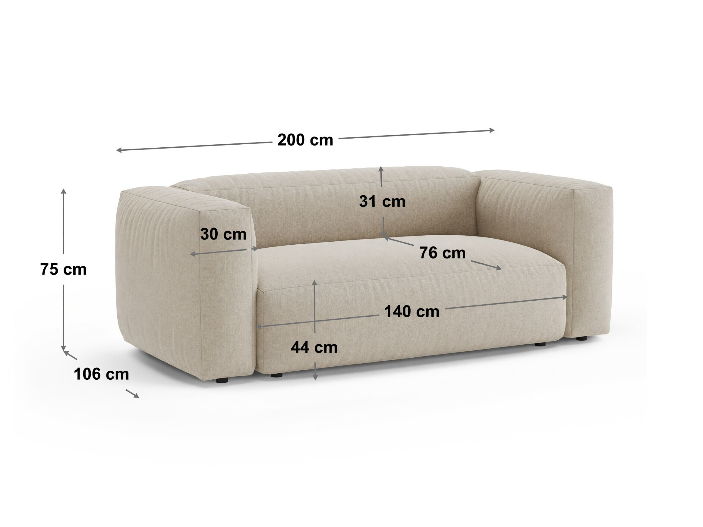 Sofa Sorcoro 137 (Tilia 37)