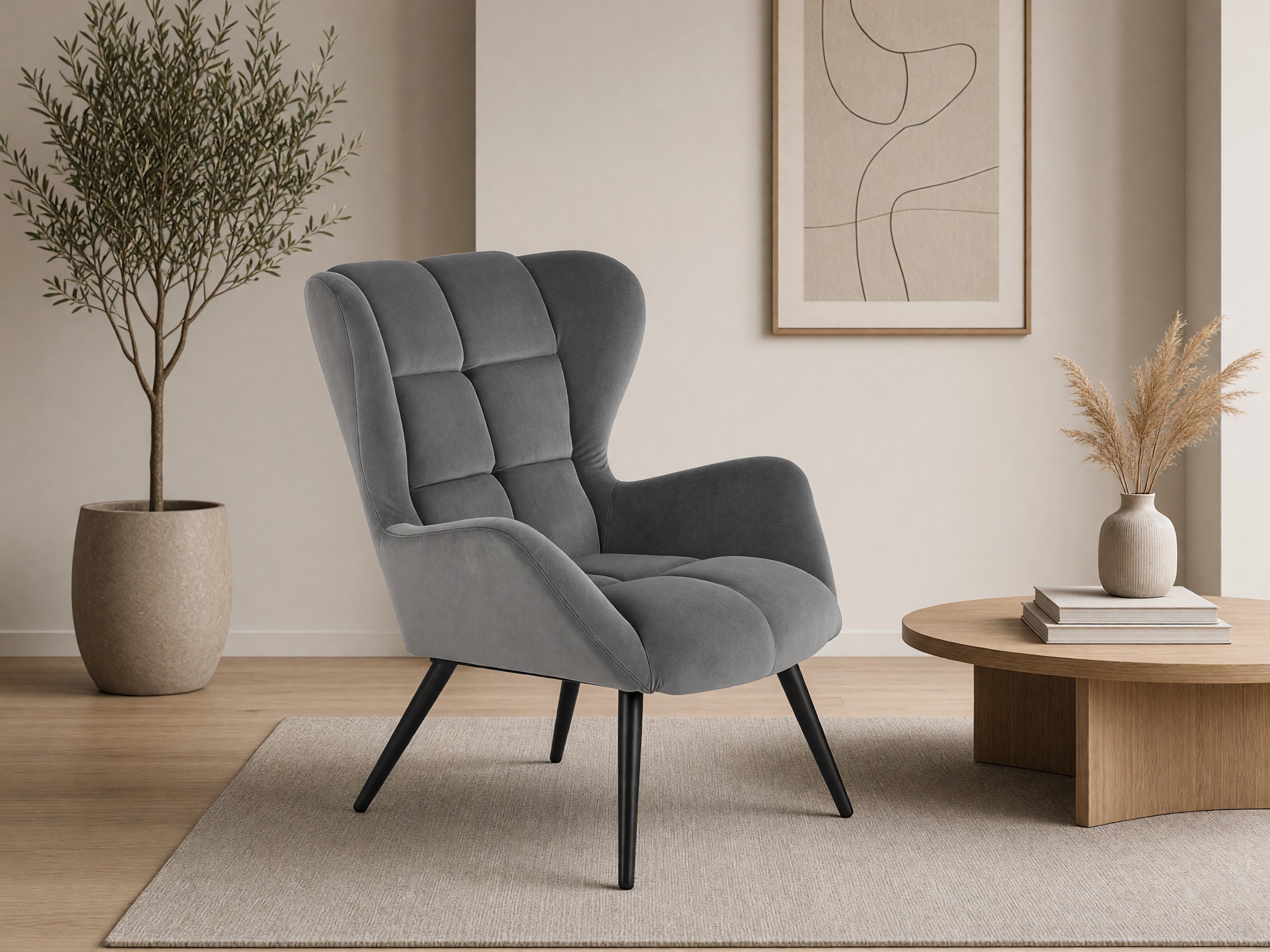 Fotelis Houston 1079 (Pilka)