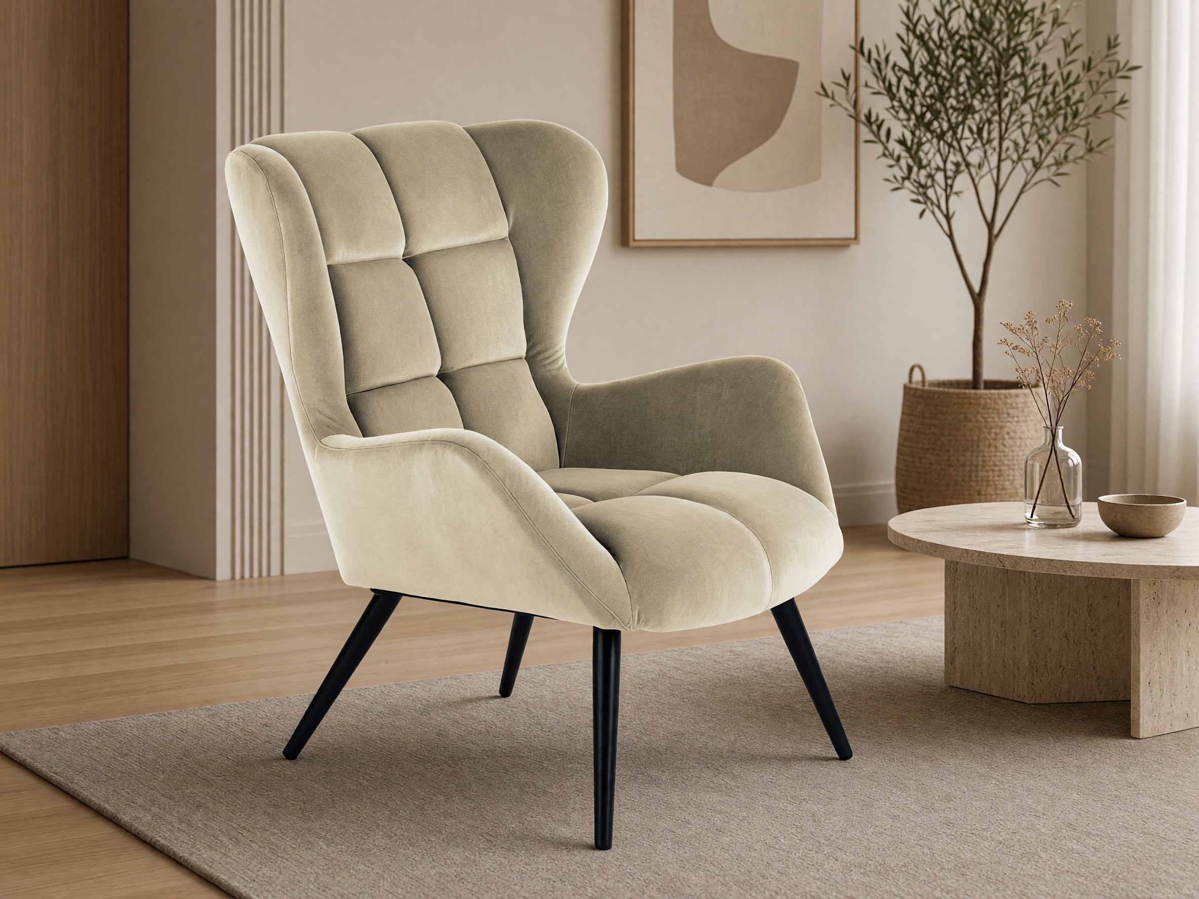 Fotelis Houston 1079 (Smėlinė)