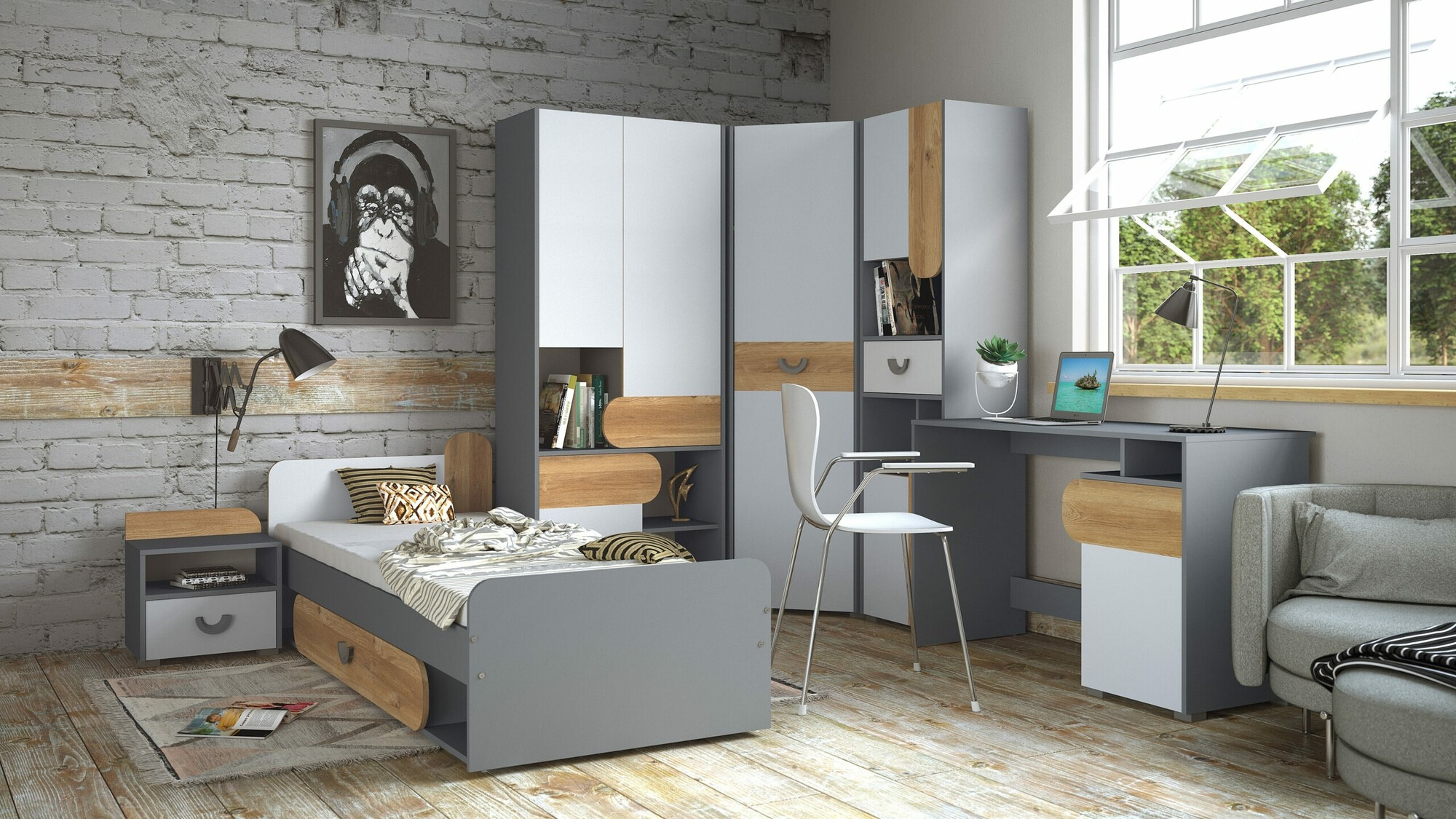 Kampinė spinta ST9350