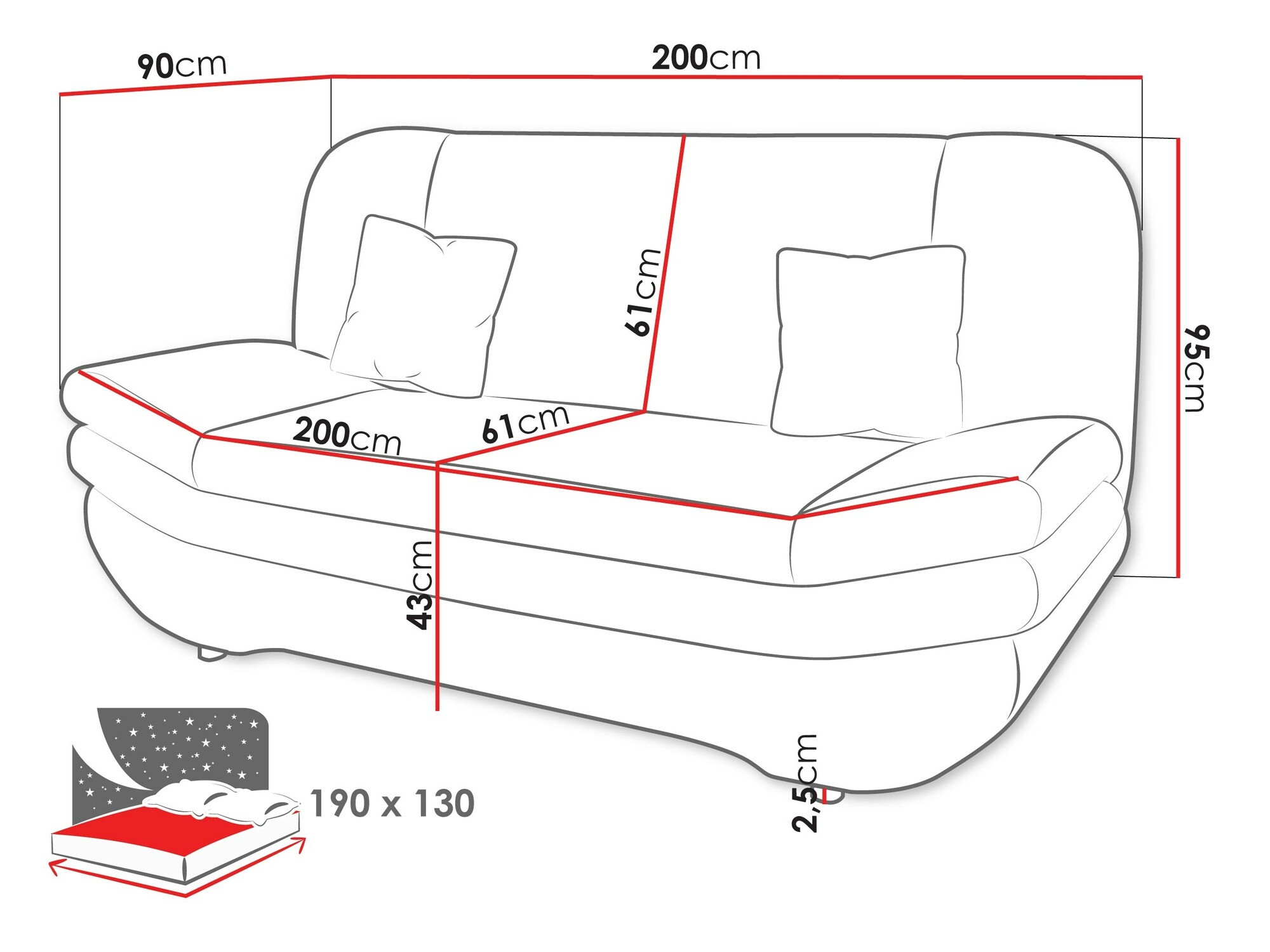 Sofa lova ST9344