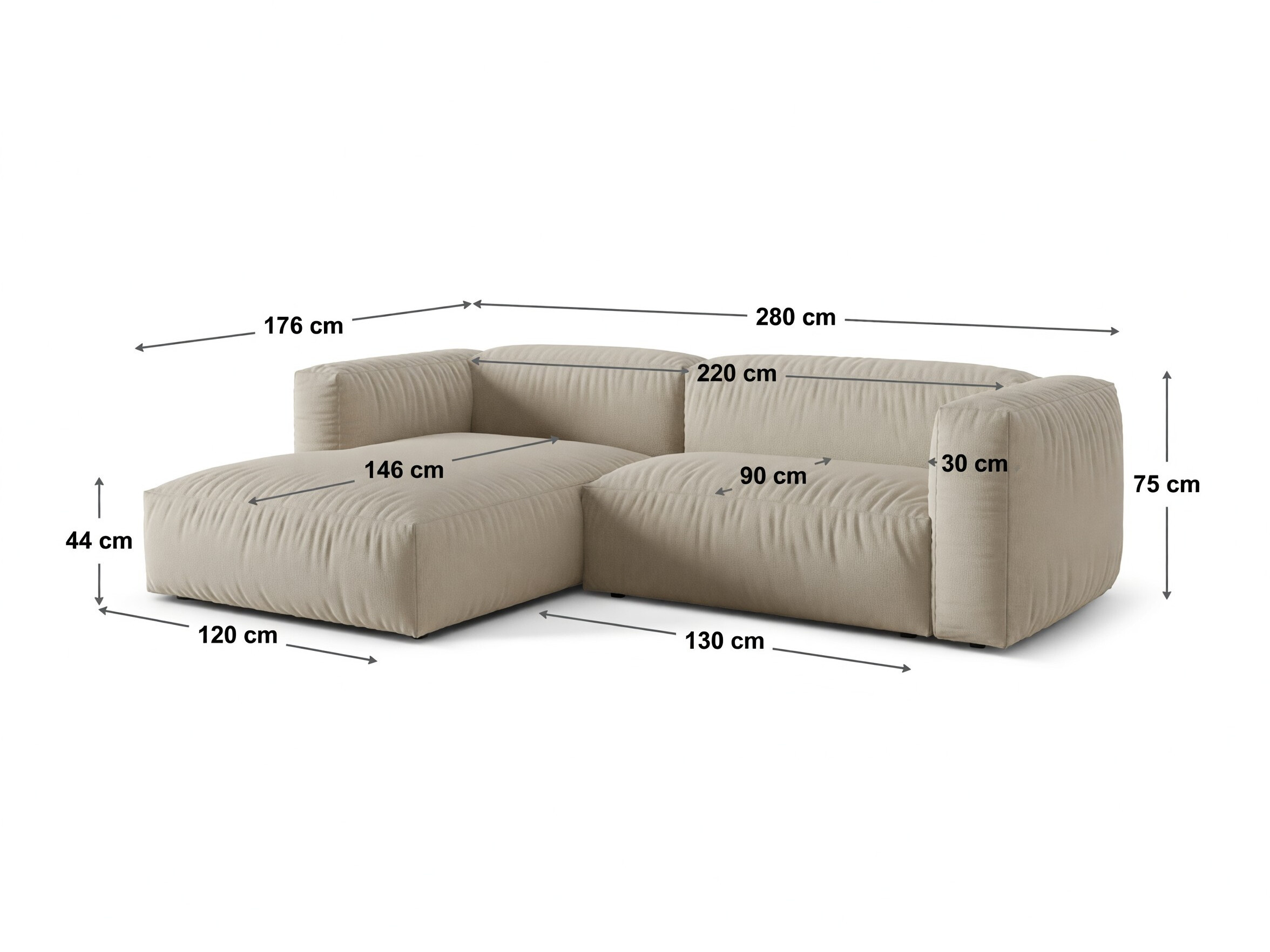 Modulinis minkštas kampas Sorcoro 123 (Tilia 03)