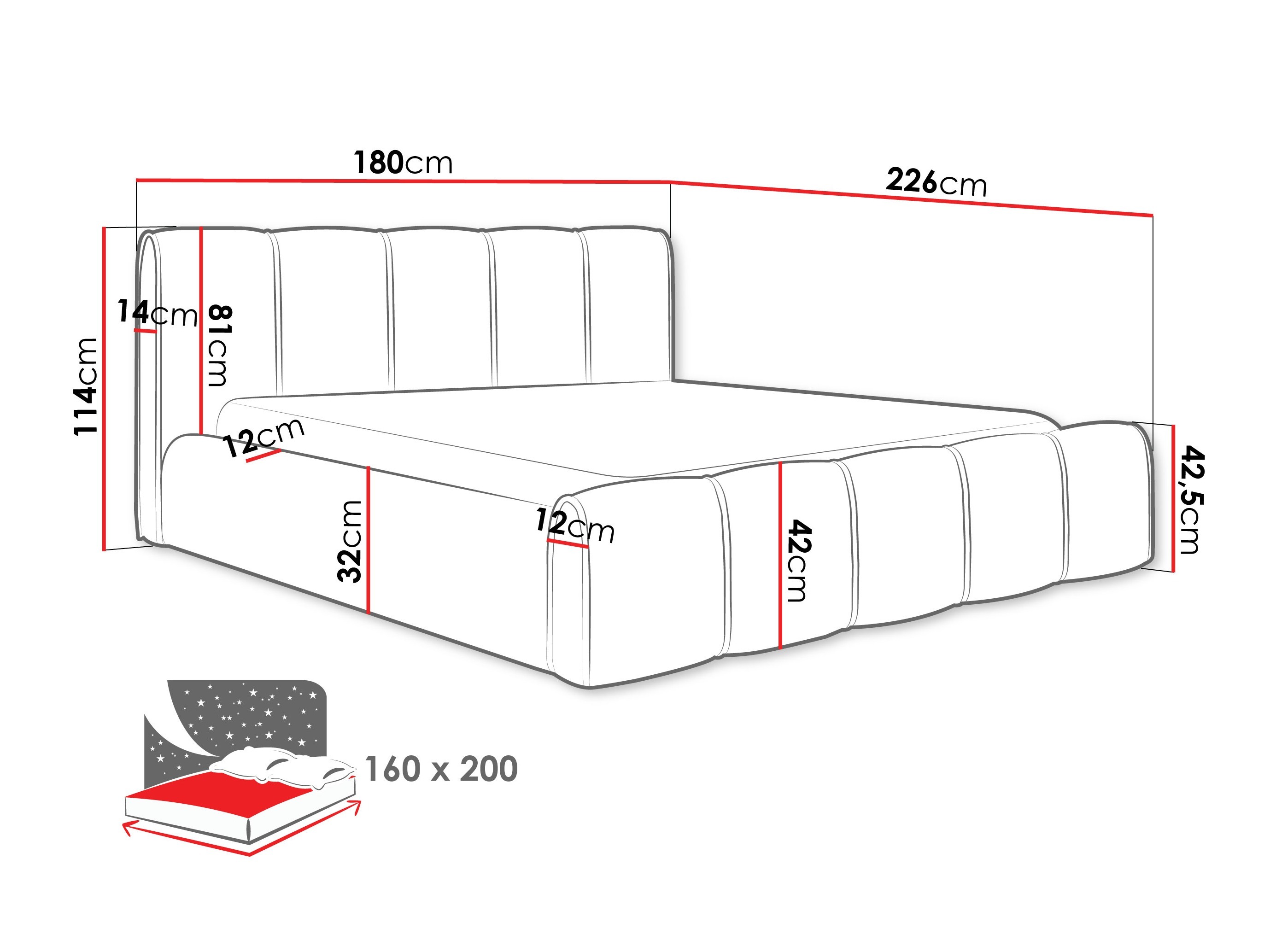 Lova ST9379 su smulkiu defektu