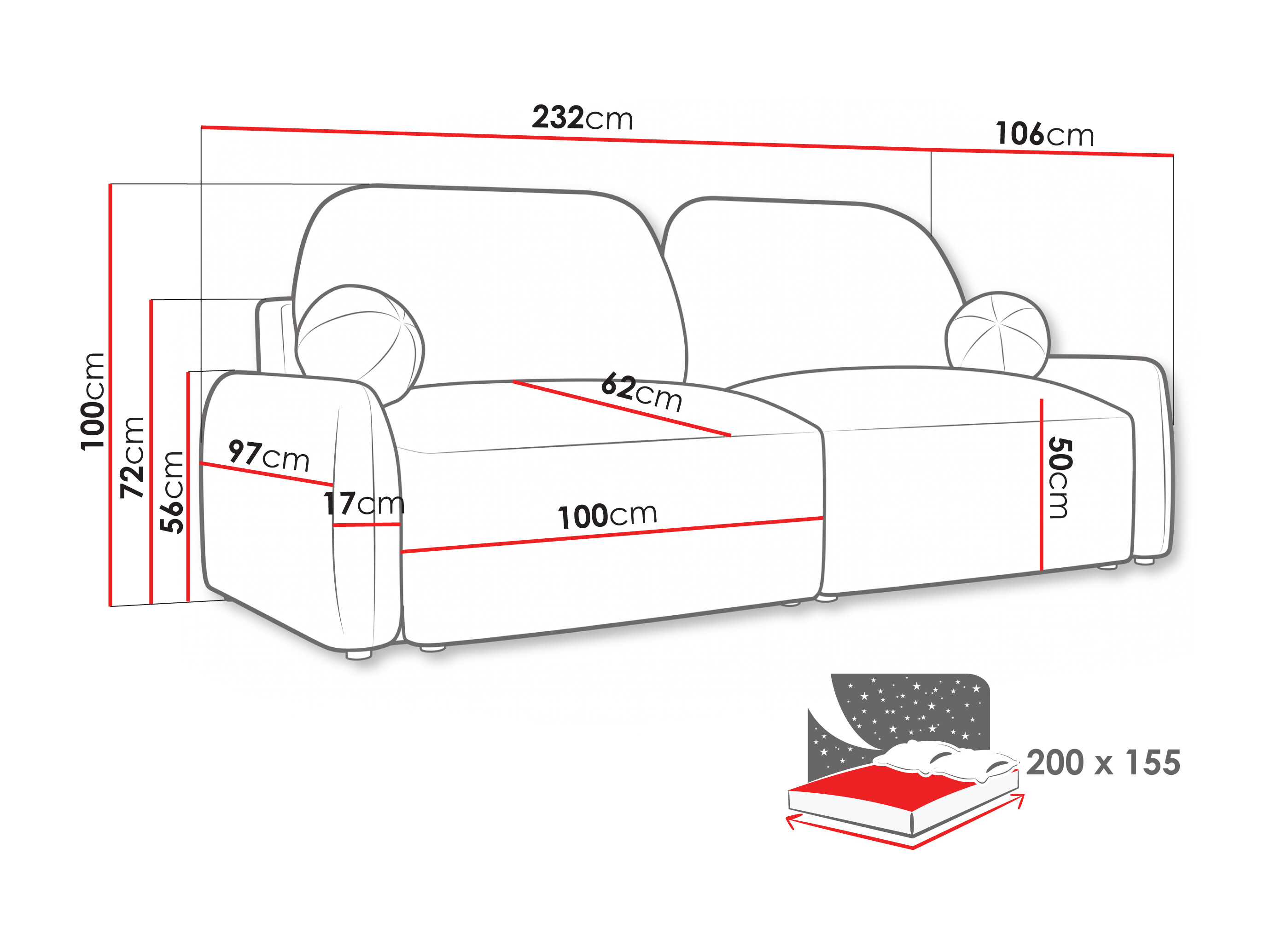 Sofa lova Lufkin 153 (Quelle 83)