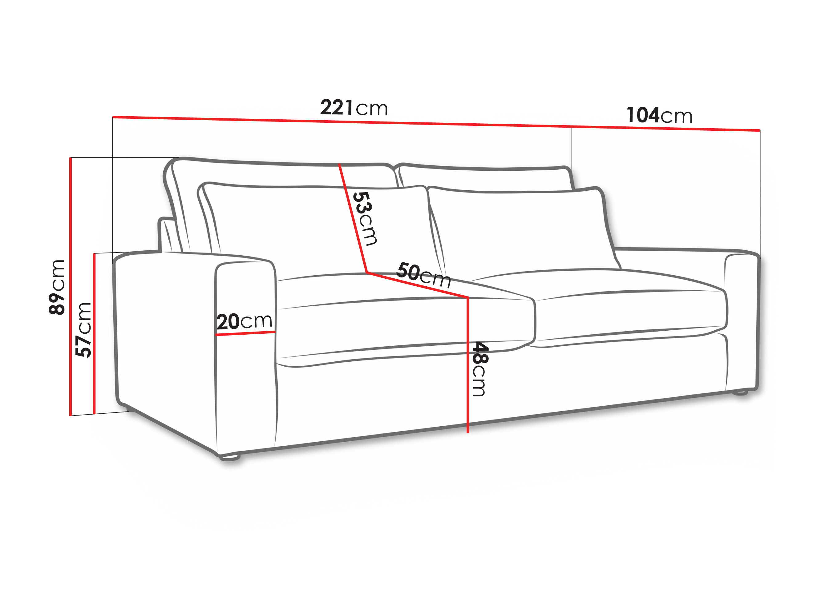 Sofa Lufkin 142 (Lincoln 83)