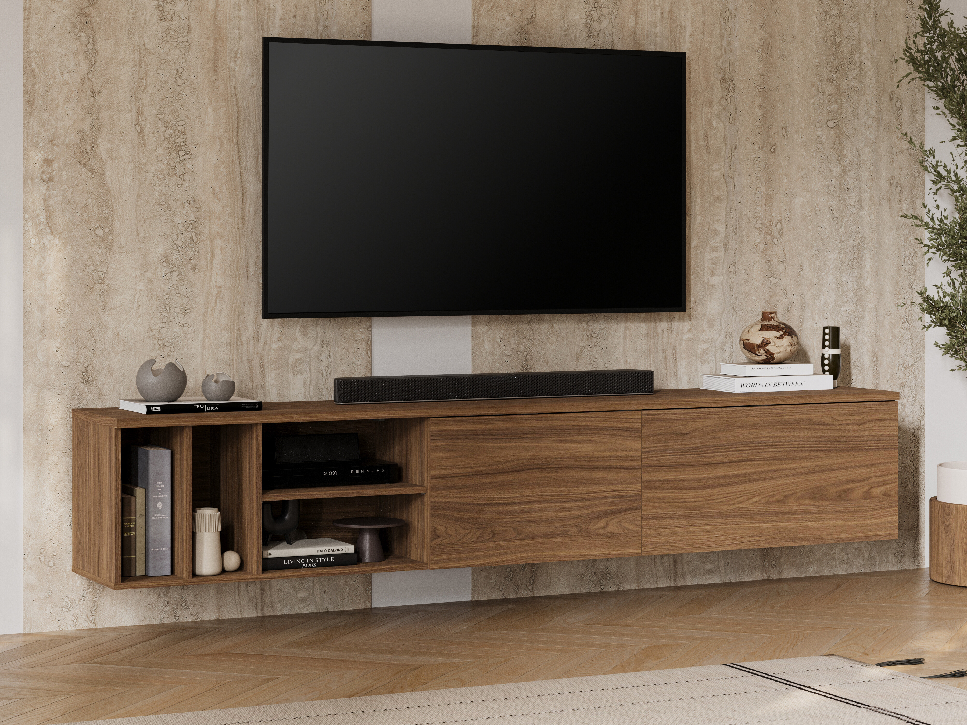 TV staliukas Austin 397 (Graikinis riešutas)