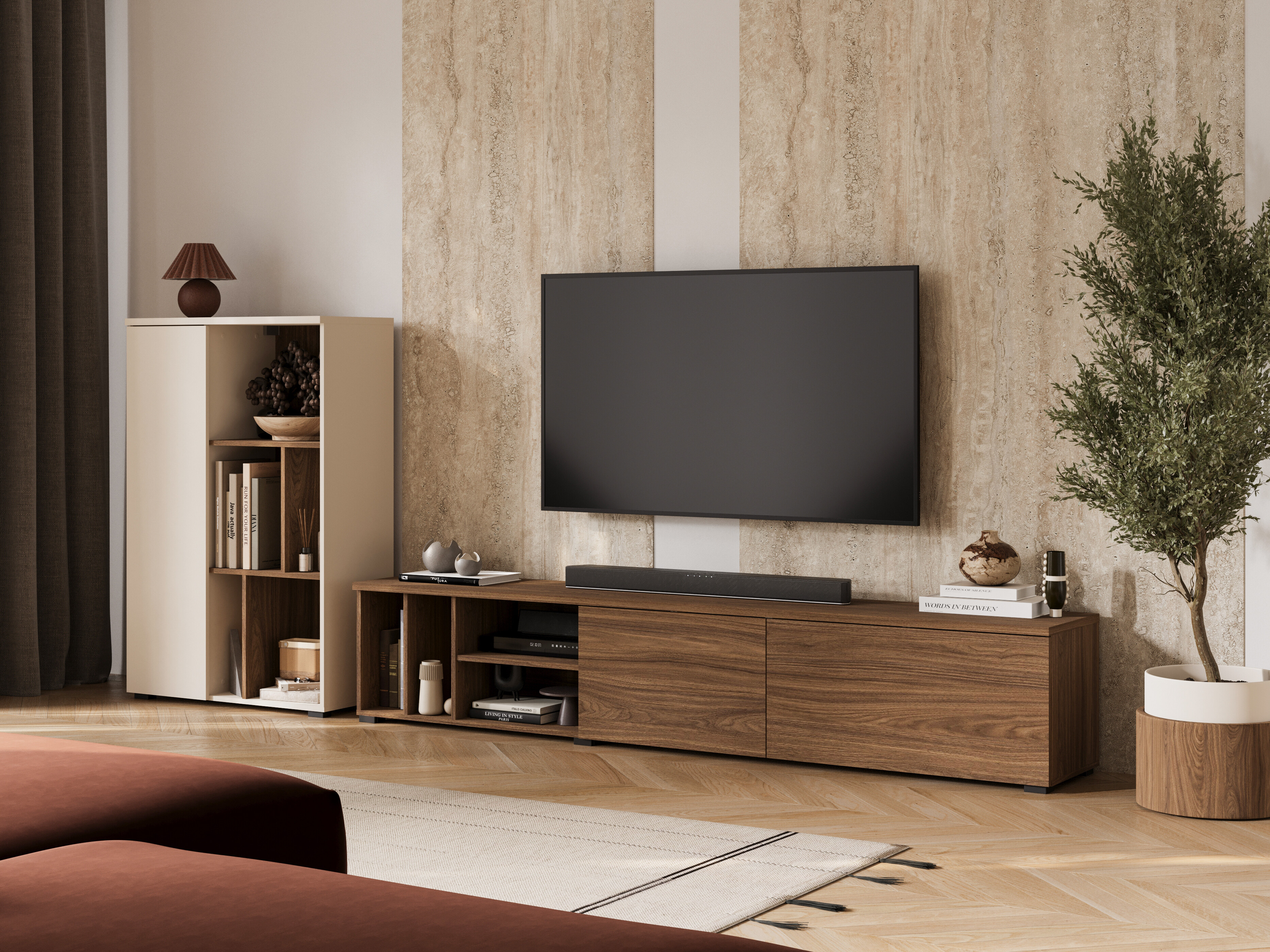 TV staliukas Austin 397 (Graikinis riešutas)