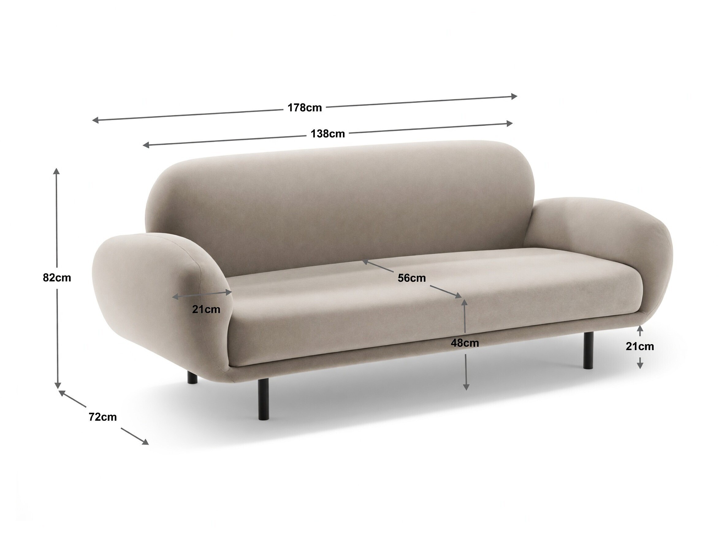 Sofa Beckley 343 (Baloo 2073)