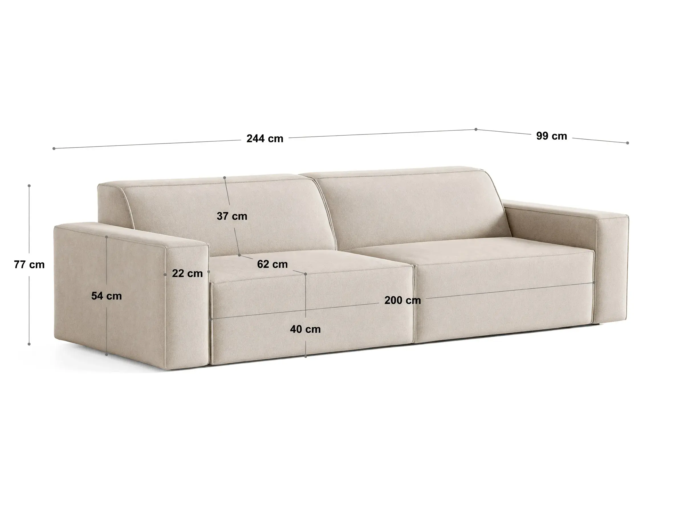 Modulinė sofa Lomcalu 105 (Baloo 2090)