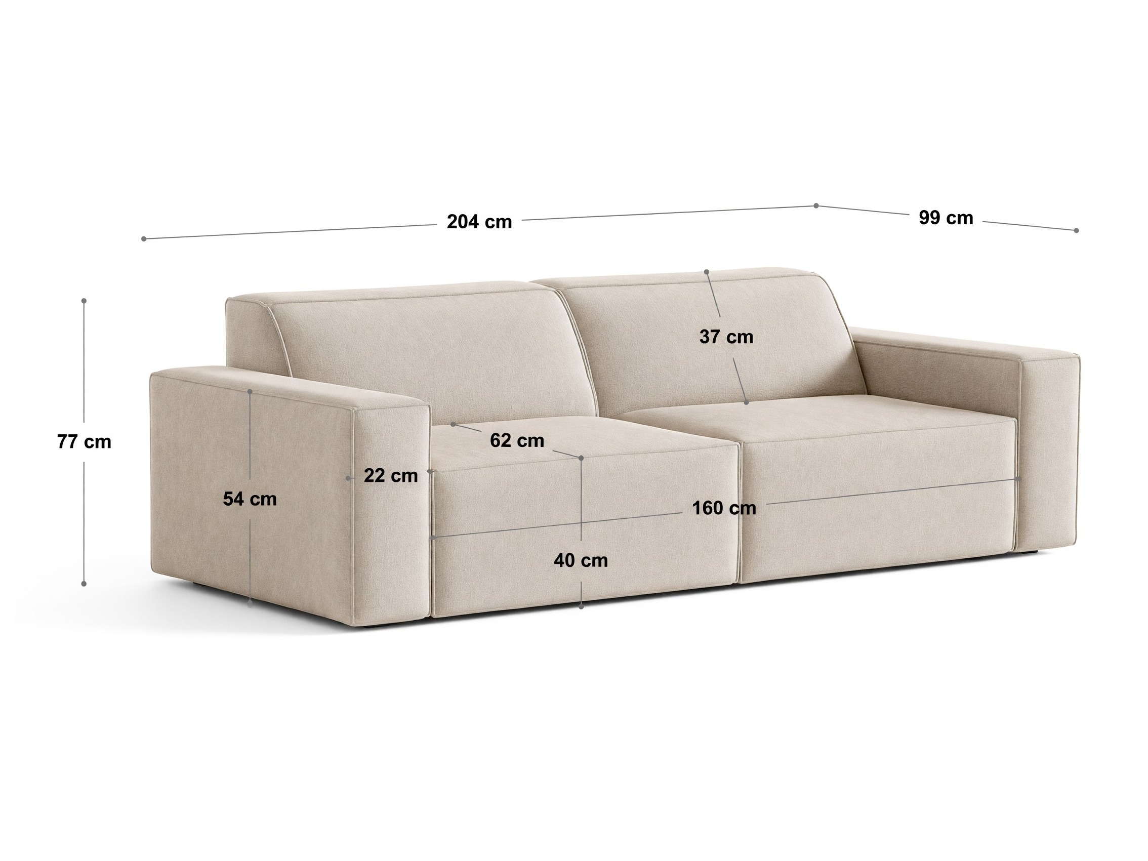 Modulinė sofa Lomcalu 107 (Megan 363)