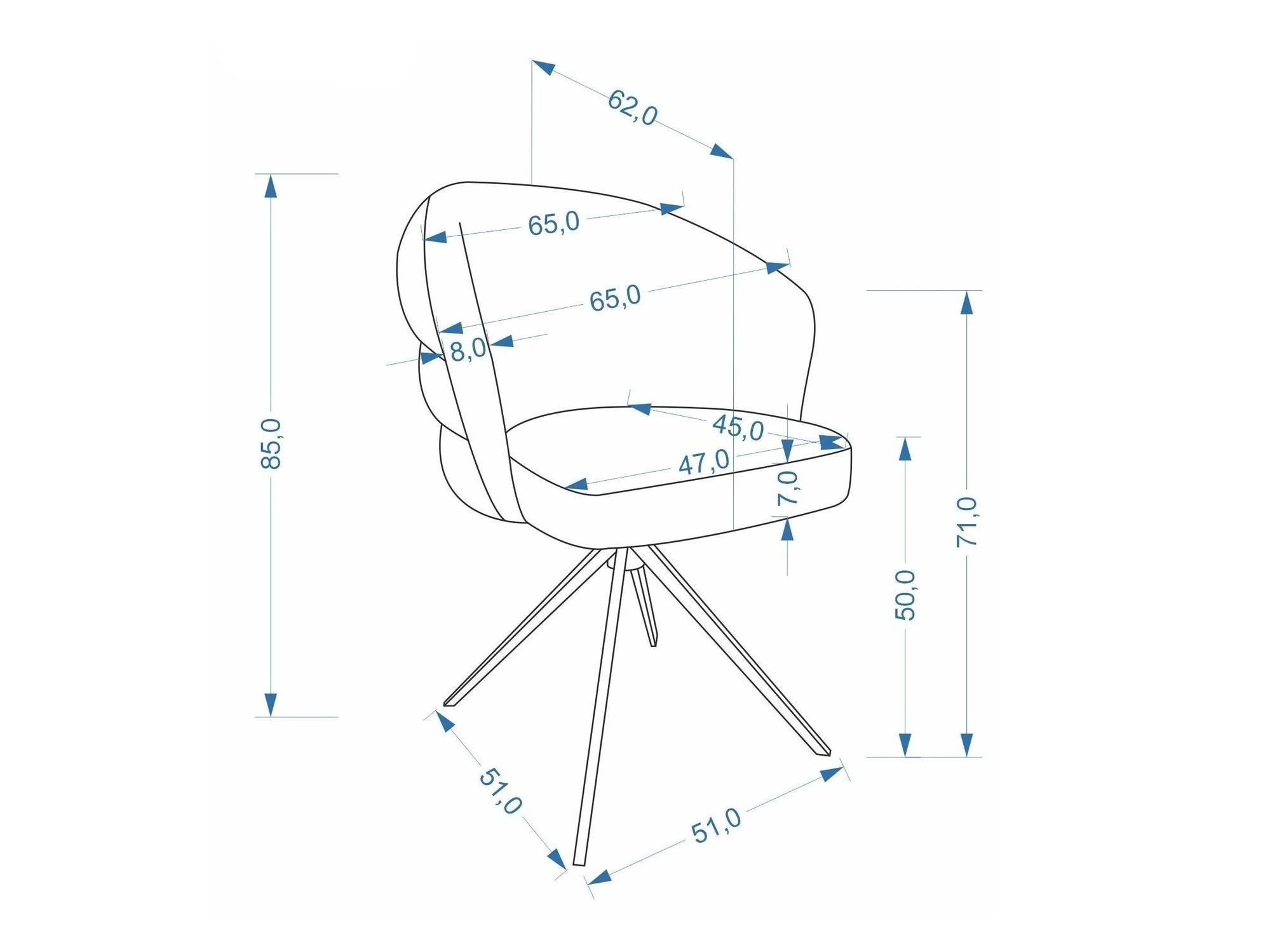 Kėdė Houston 2224 (Amicasa 02)