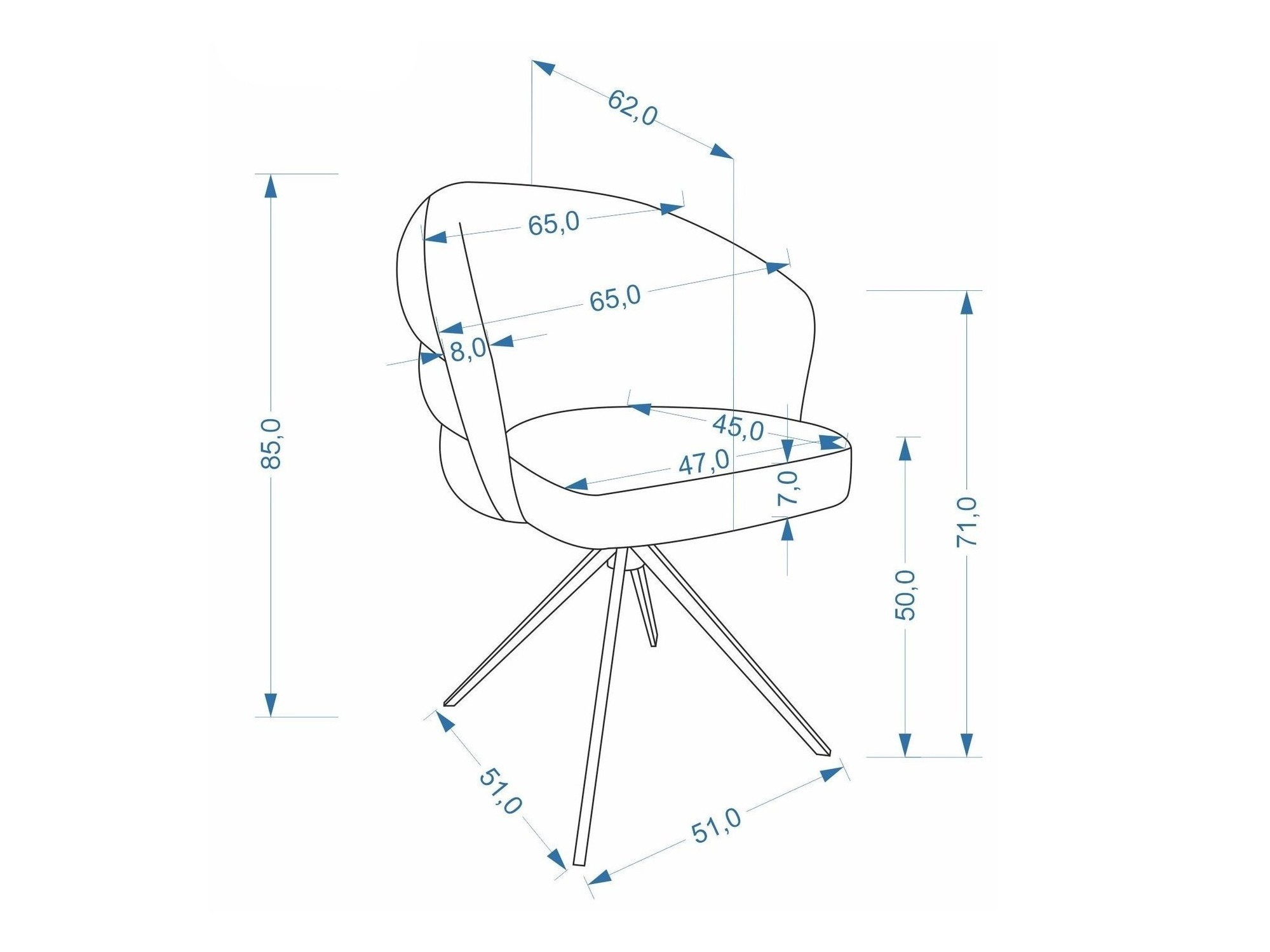 Kėdė Houston 2224 (Amicasa 09)