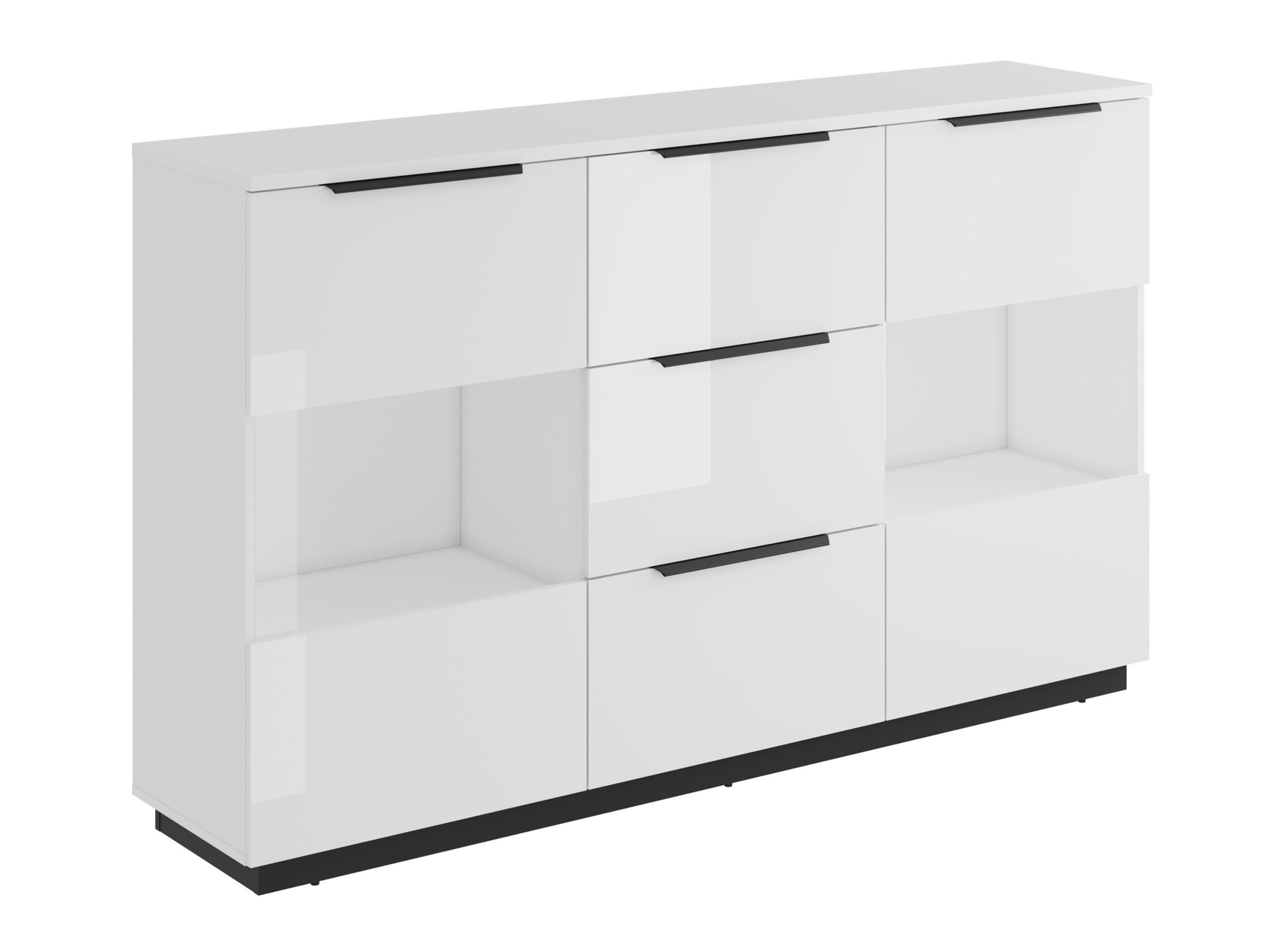 Komoda Talevaro 105 (Balta + Blizgi balta)