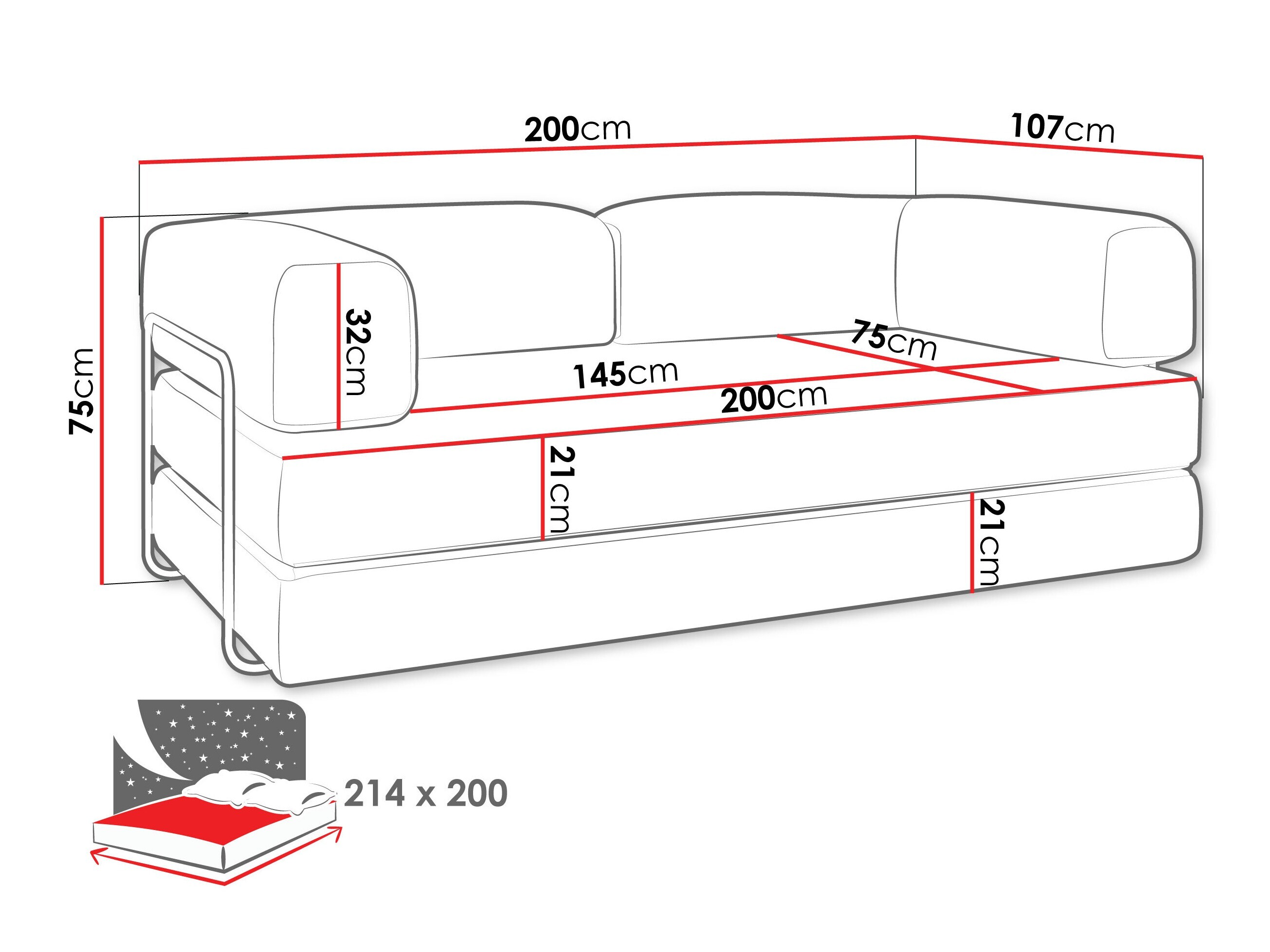 Sofa lova Nava (Cruz 15)