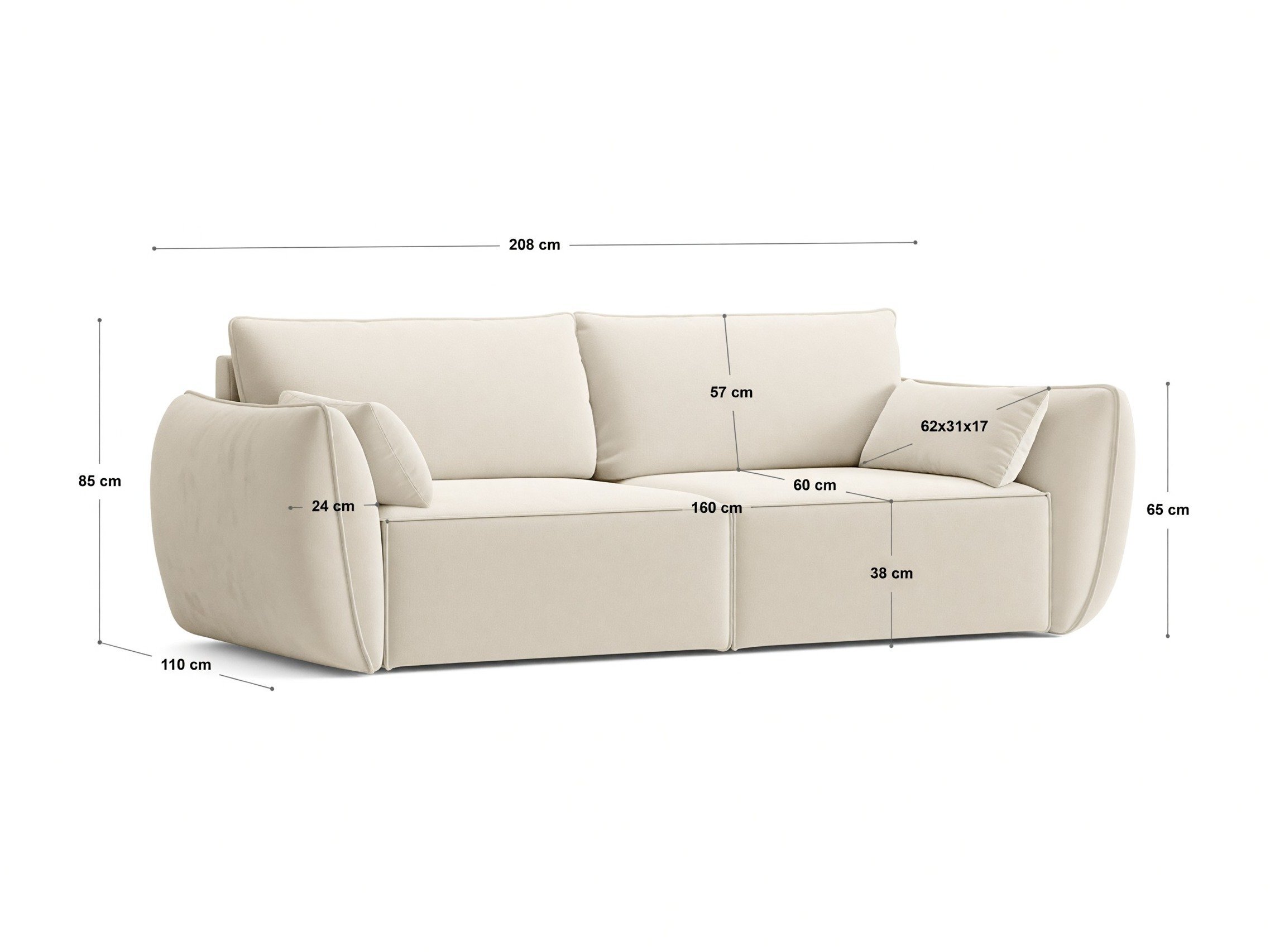 Sofa Belenoe 101 (Bluvel 86)