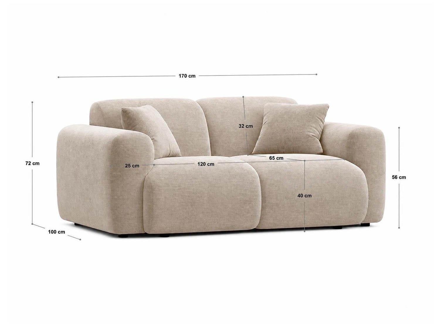 Sofa Romtoru 100 (Casino Deep Blue)