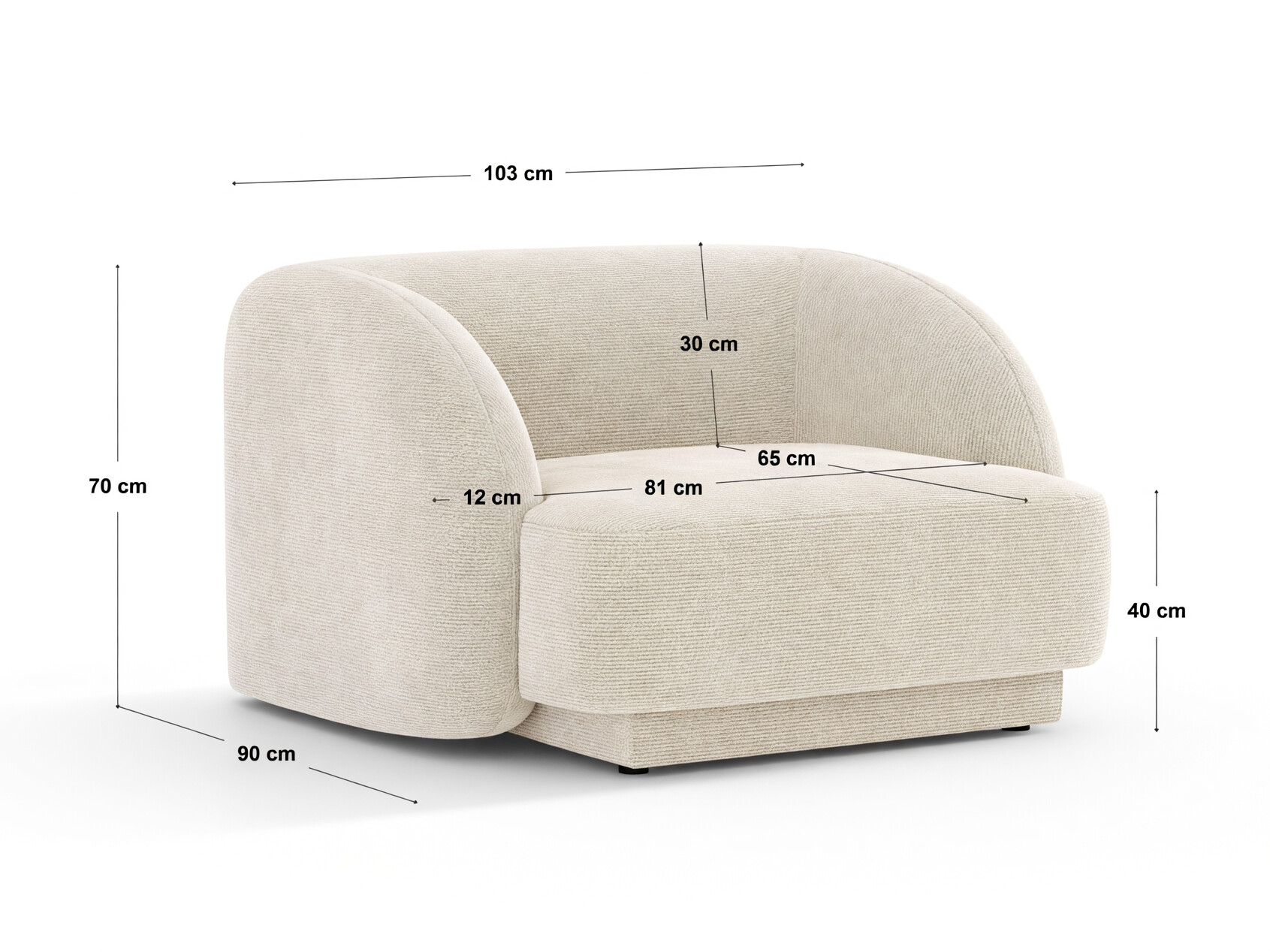 Fotelis Feltoro 105 (Bluvel 14)