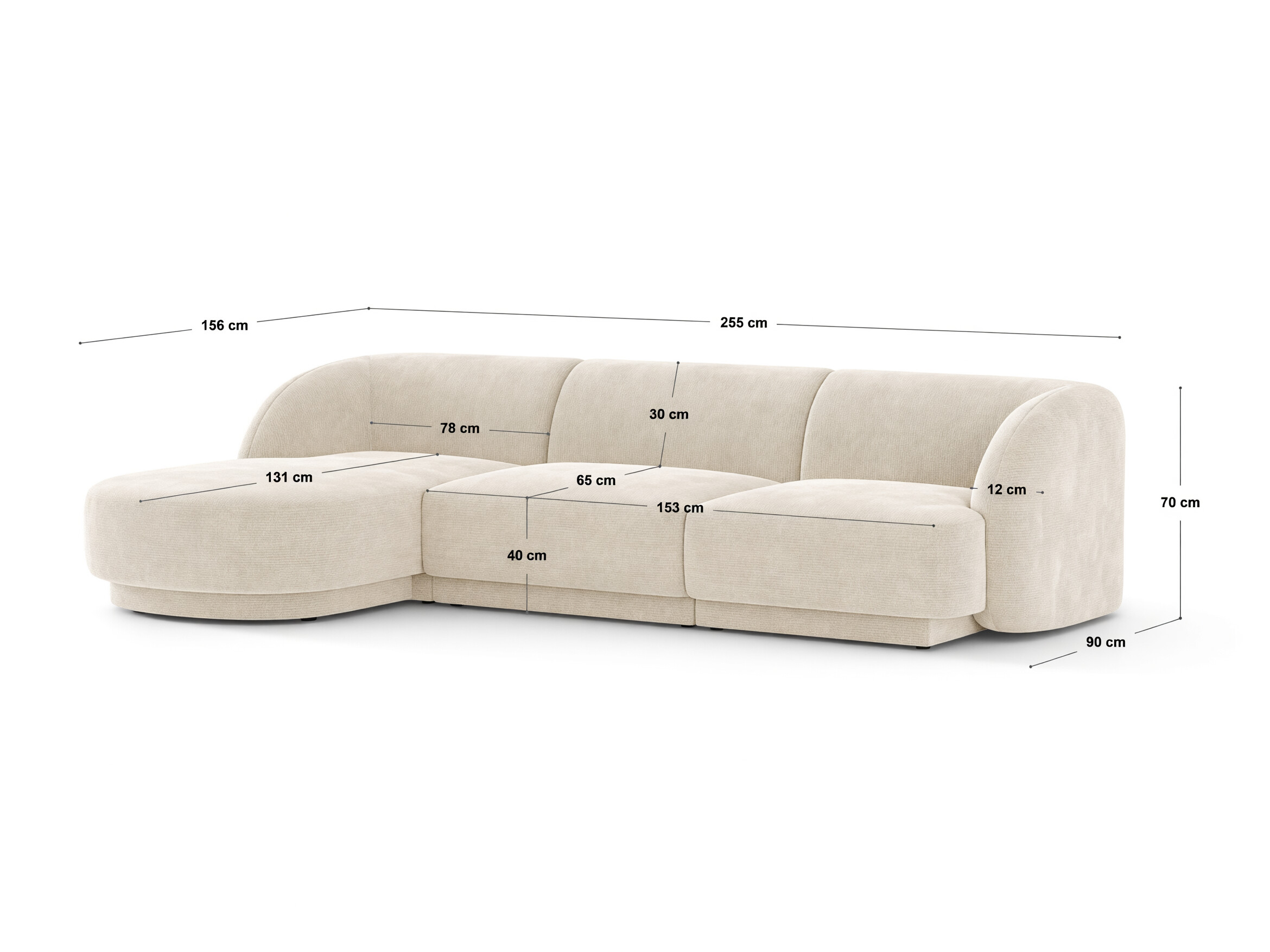 Minkštas kampas Feltoro 104 (Bluvel 28)