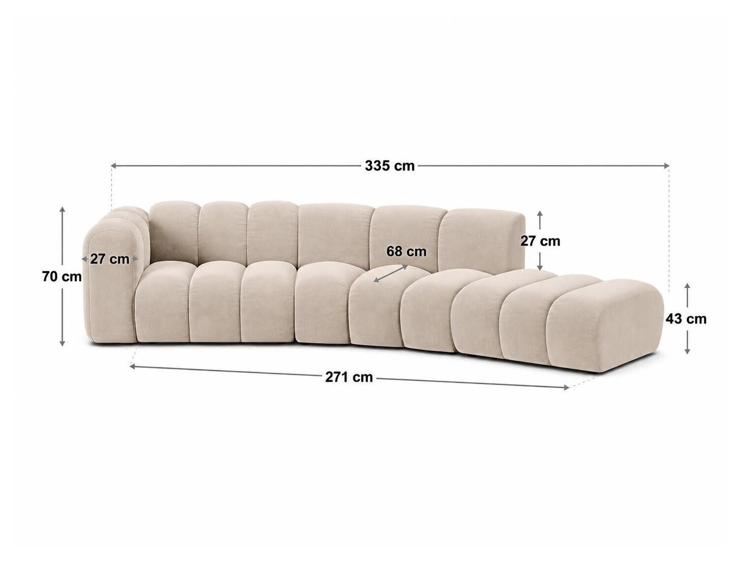 Modulinė sofa Cirleve 107 (Venus 2932)