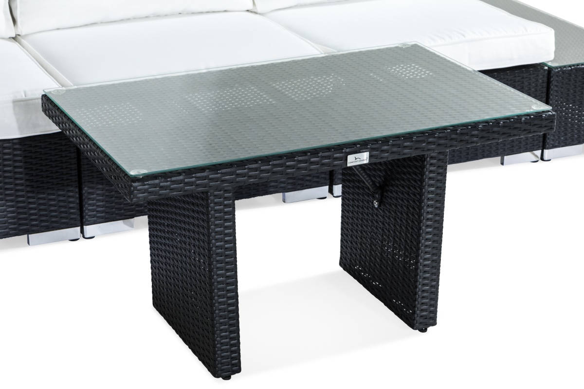 Lauko baldų komplektas Comfort Garden 1419 (Juoda + Balta)